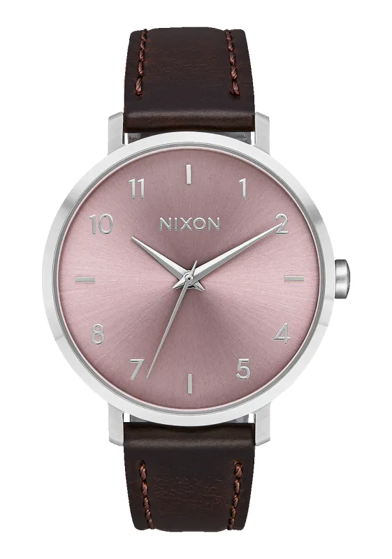 Arrow Leather - Silver / Pale Lavender made by Nixon