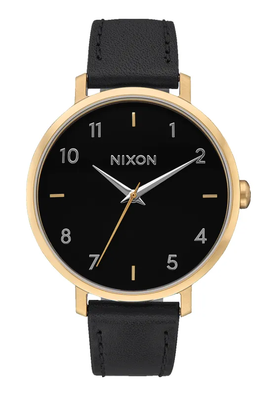 Arrow Leather - Gold / Black made by Nixon