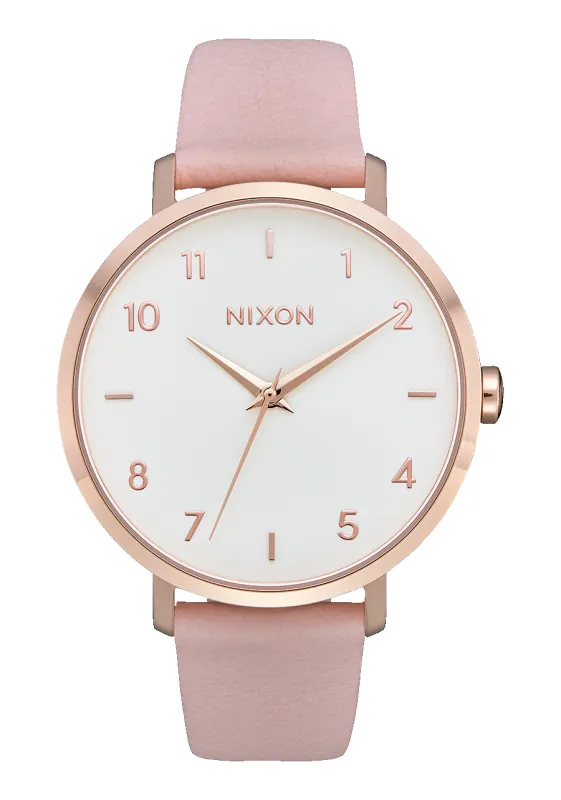Arrow Leather - Rose Gold / Light Pink made by Nixon