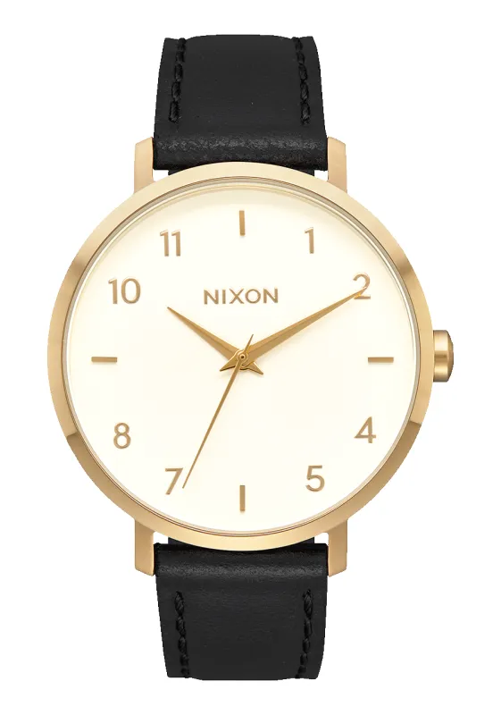 Arrow Leather - Gold / Cream / Black made by Nixon