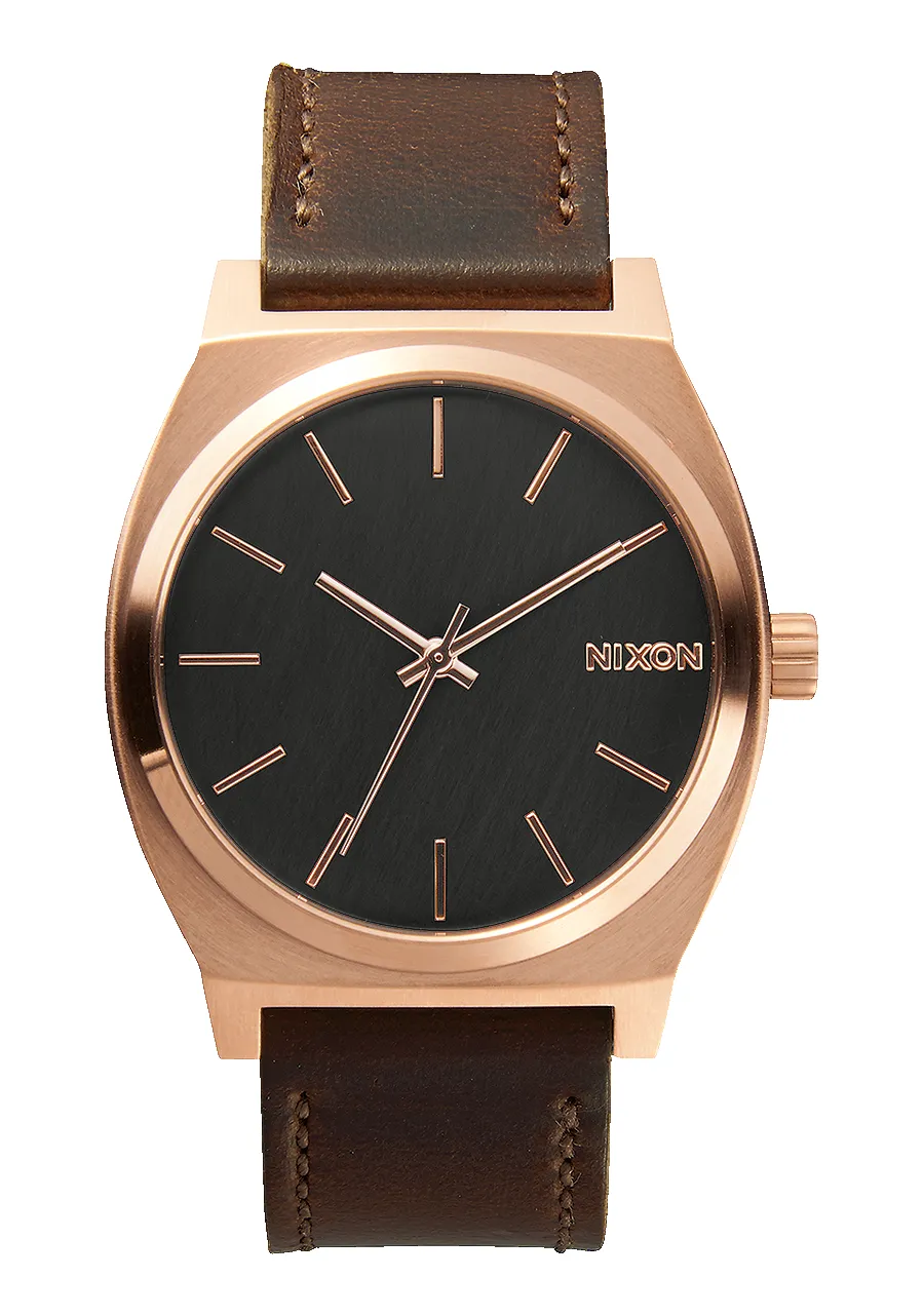 Time Teller - Rose Gold / Gunmetal / Brown sold by Nixon