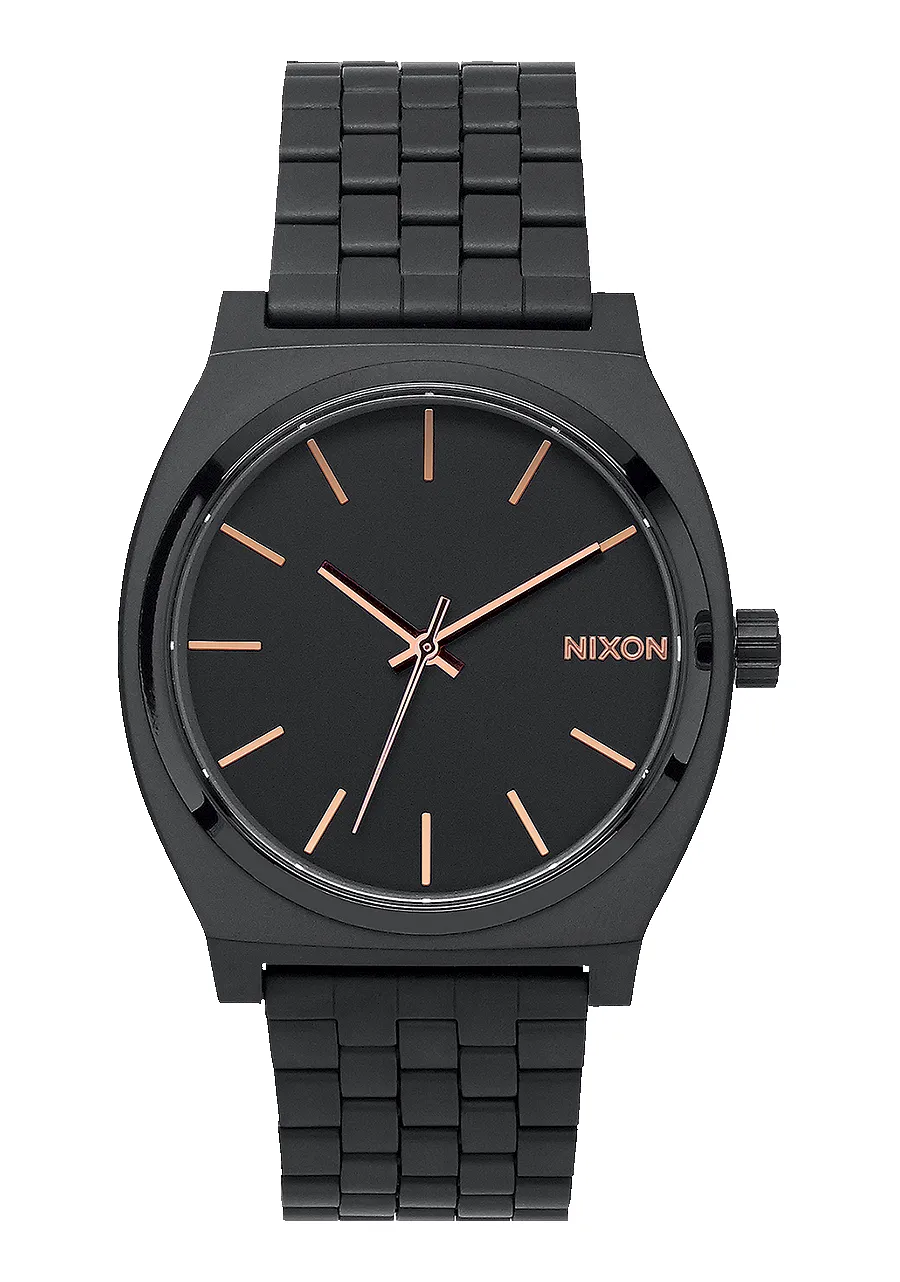 Time Teller - All Black / Rose Gold sold by Nixon