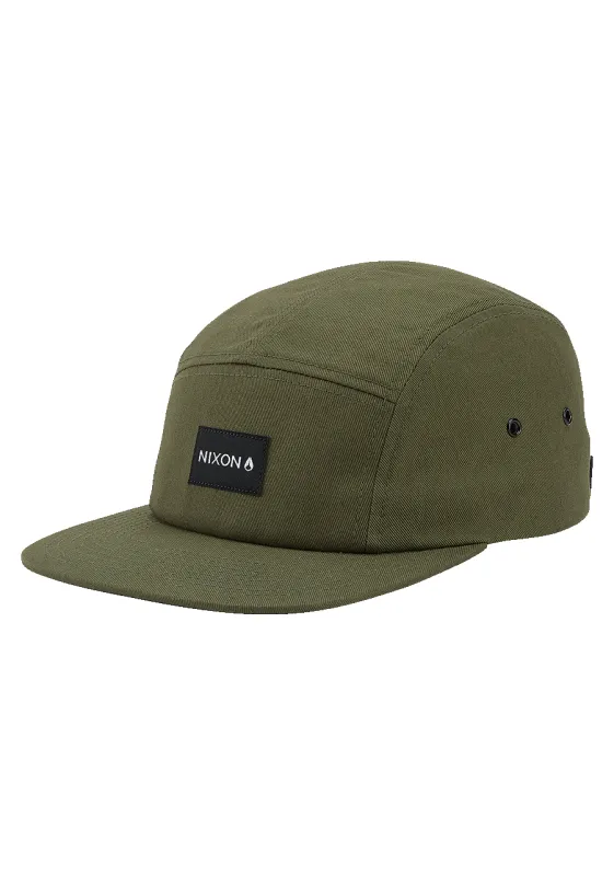 Mikey 5 Panel Hat - Olive made by Nixon