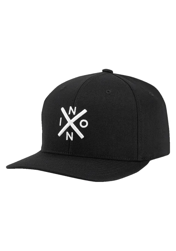 Exchange Flexfit Hat - Black / White made by Nixon