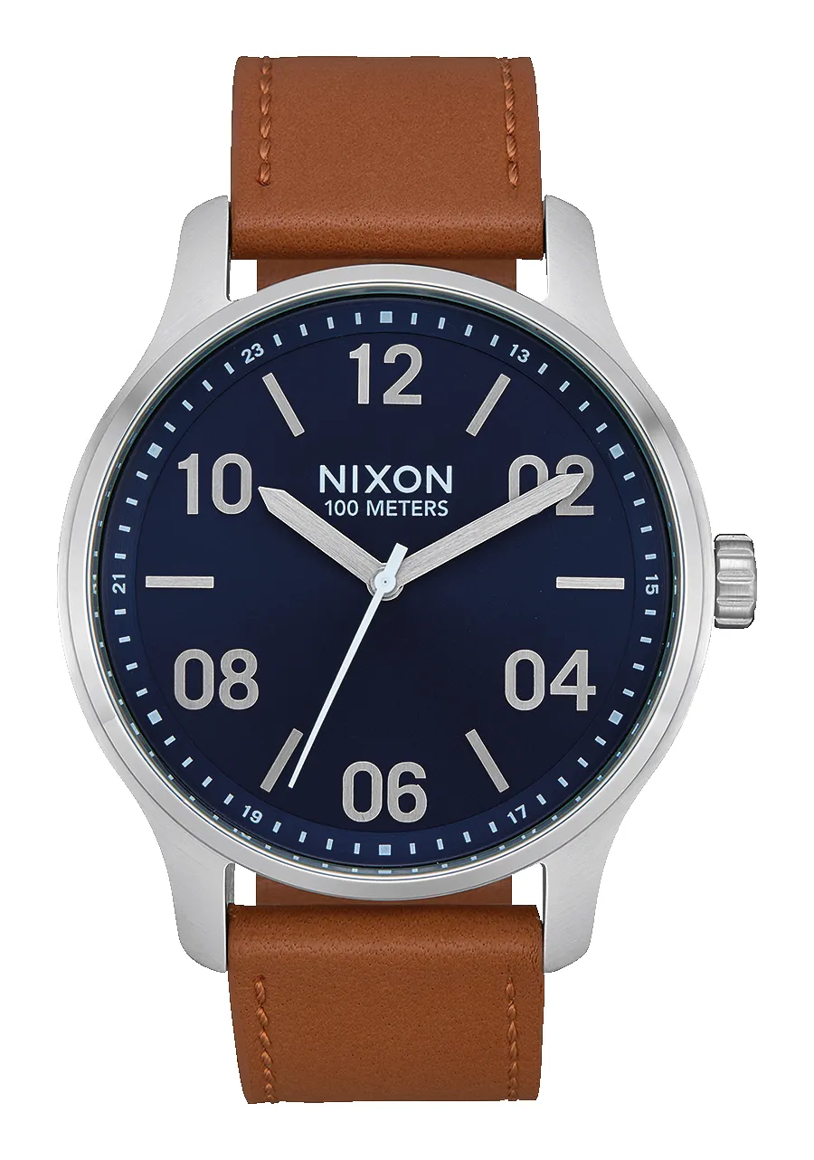 Patrol Leather - Navy / Saddle sold by Nixon