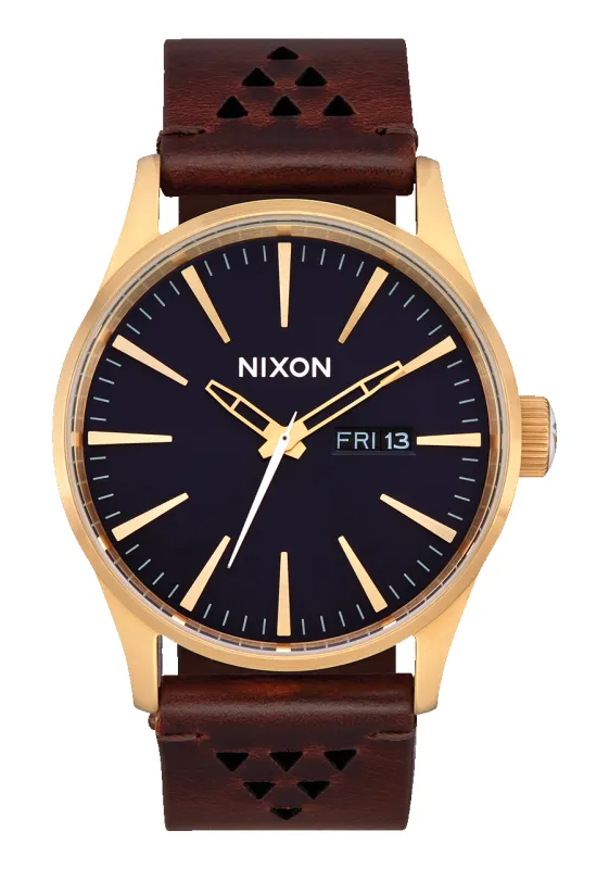Sentry Leather - Gold / Indigo / Brown made by Nixon