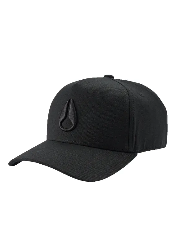 Deep Down Athletic Snapback - All Black / Black made by Nixon