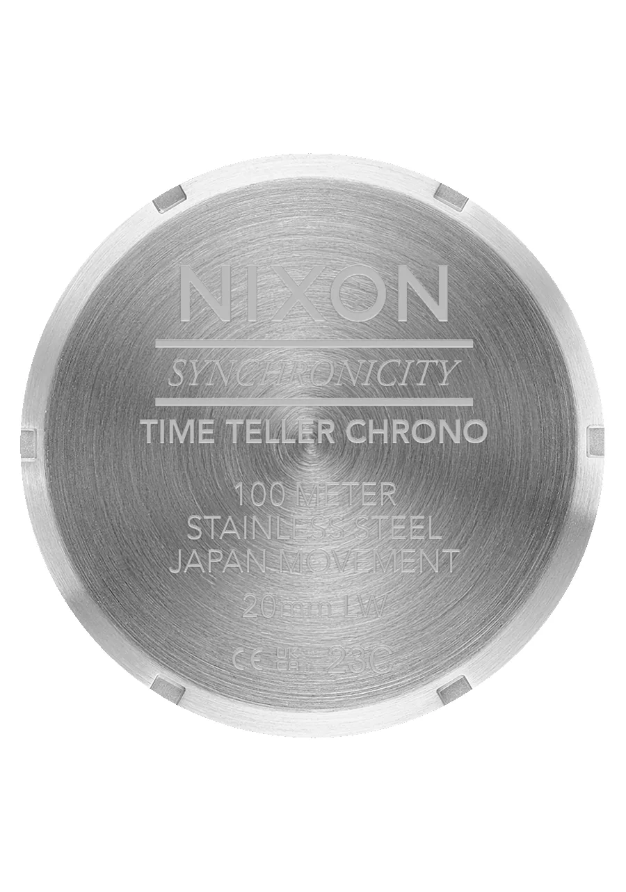 Time Teller Chrono Leather - Silver / Rose Gold / Black sold by Nixon product image thumbnail 5