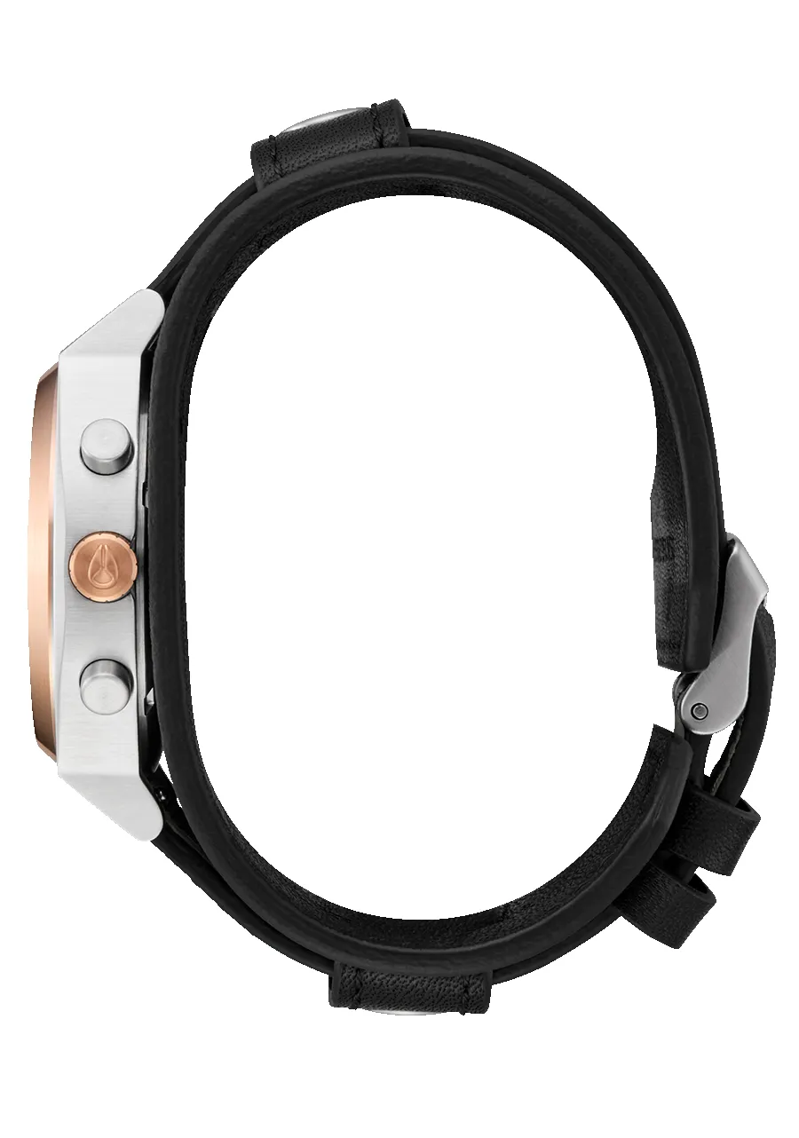 Time Teller Chrono Leather - Silver / Rose Gold / Black sold by Nixon product image thumbnail 3