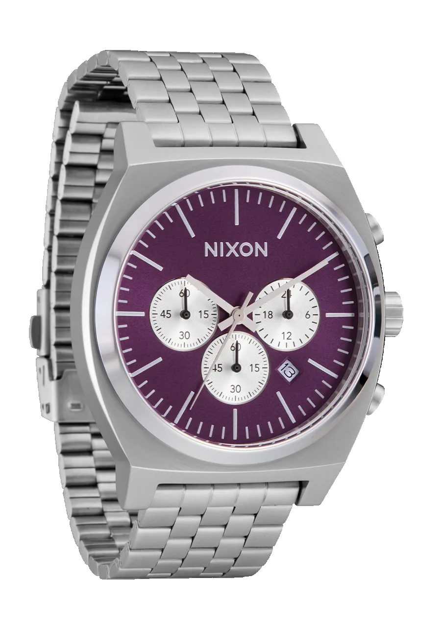 Time Teller Chrono - Silver / Purple Sunray sold by Nixon product image thumbnail 2