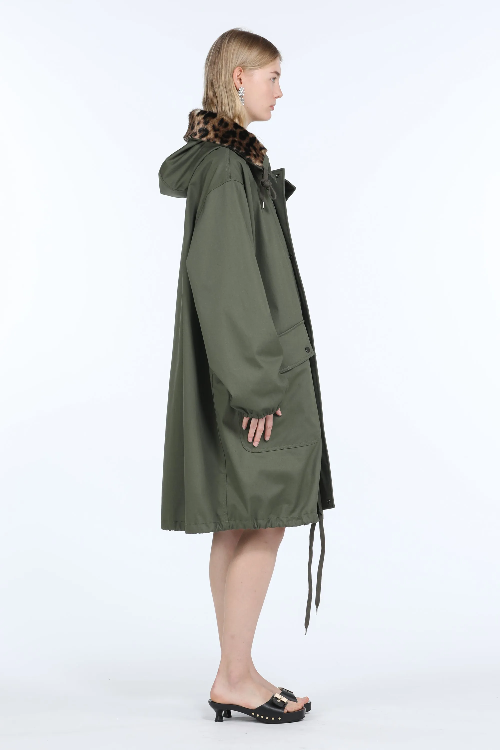 Giacca con cappuccio e colletto a contrasto sold by No. 21 product image thumbnail 3