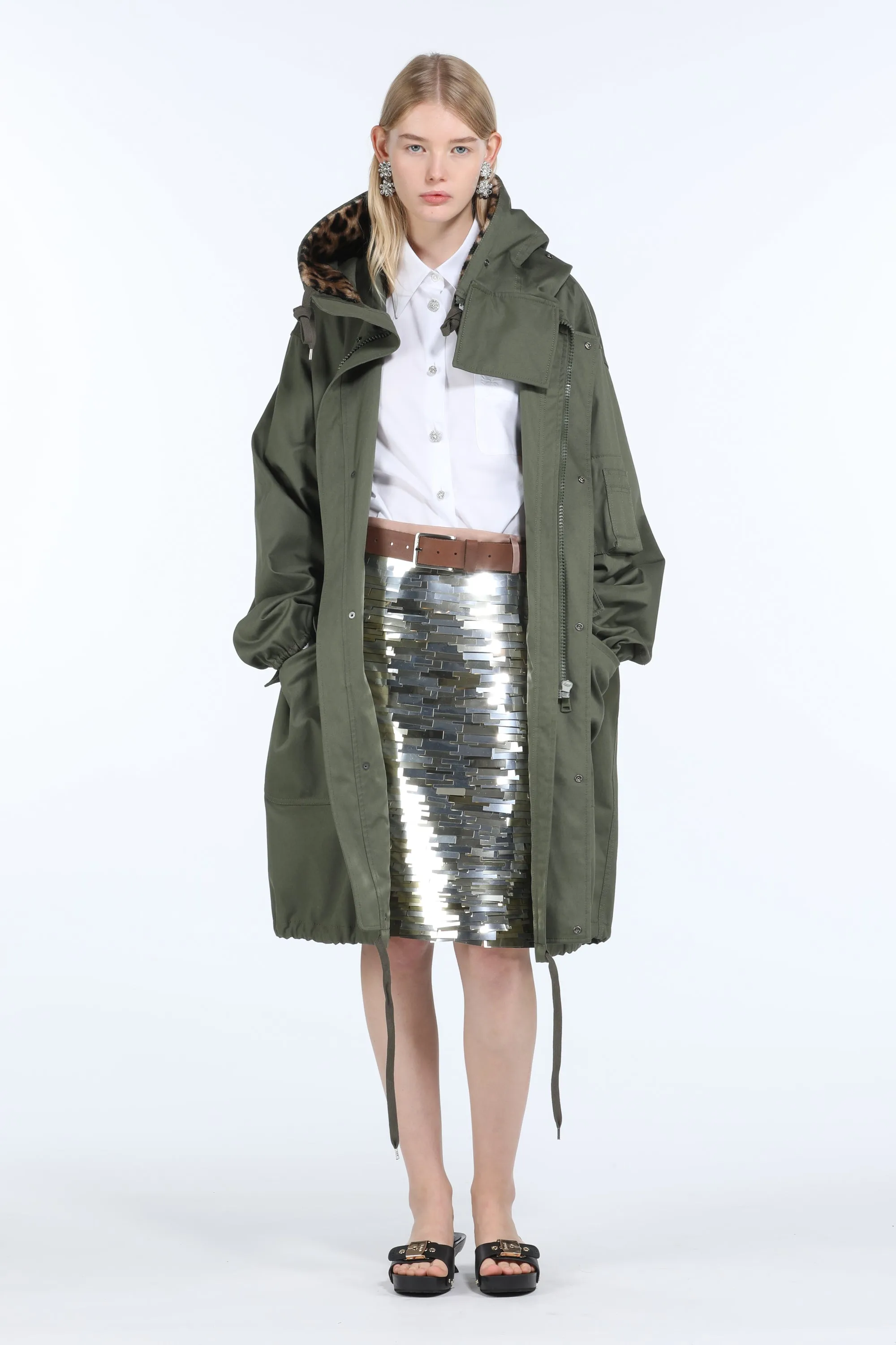 Giacca con cappuccio e colletto a contrasto sold by No. 21 product image thumbnail 4