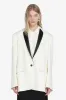 Blazer con revers a contrasto sold by No. 21