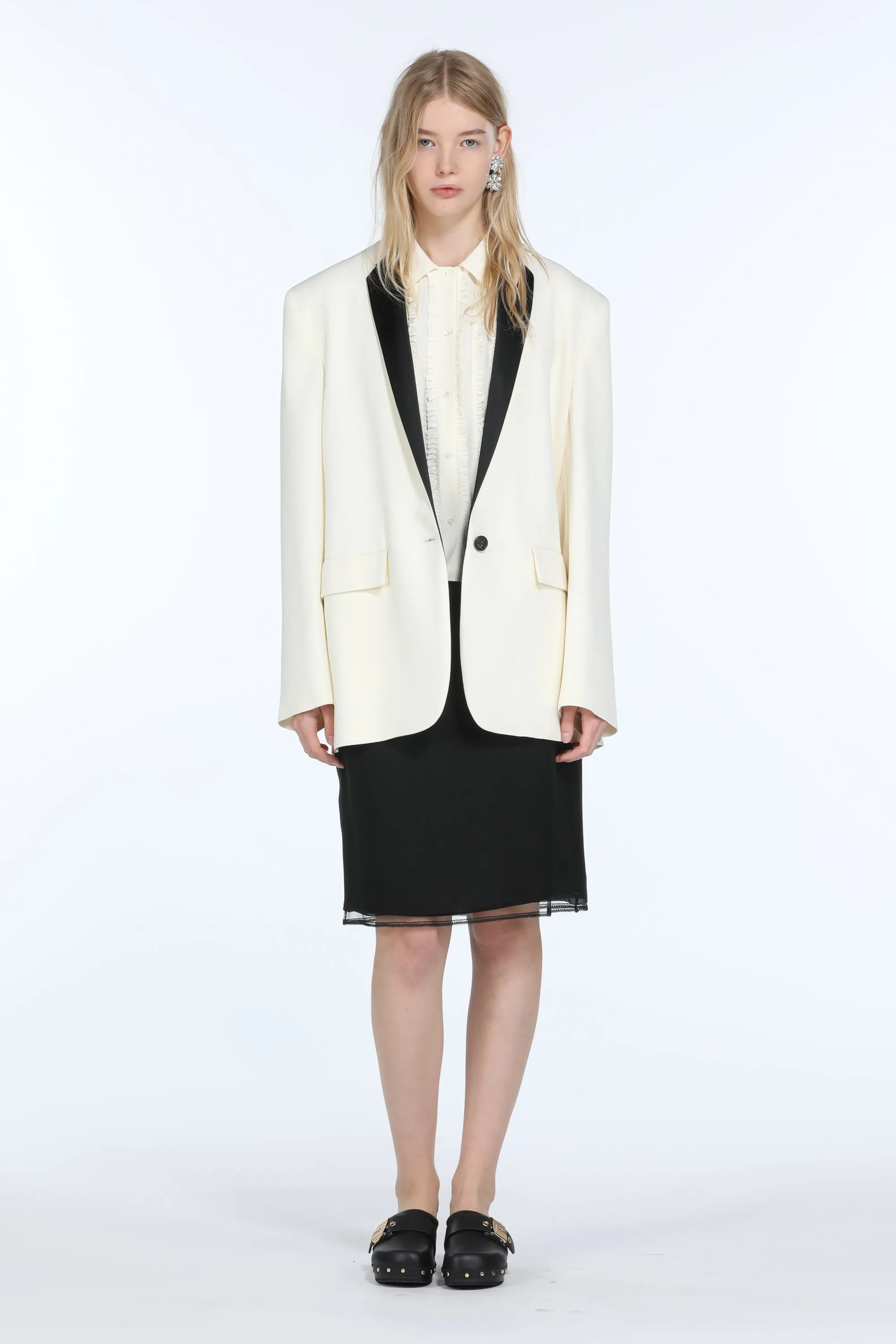 Blazer con revers a contrasto sold by No. 21 product image thumbnail 4