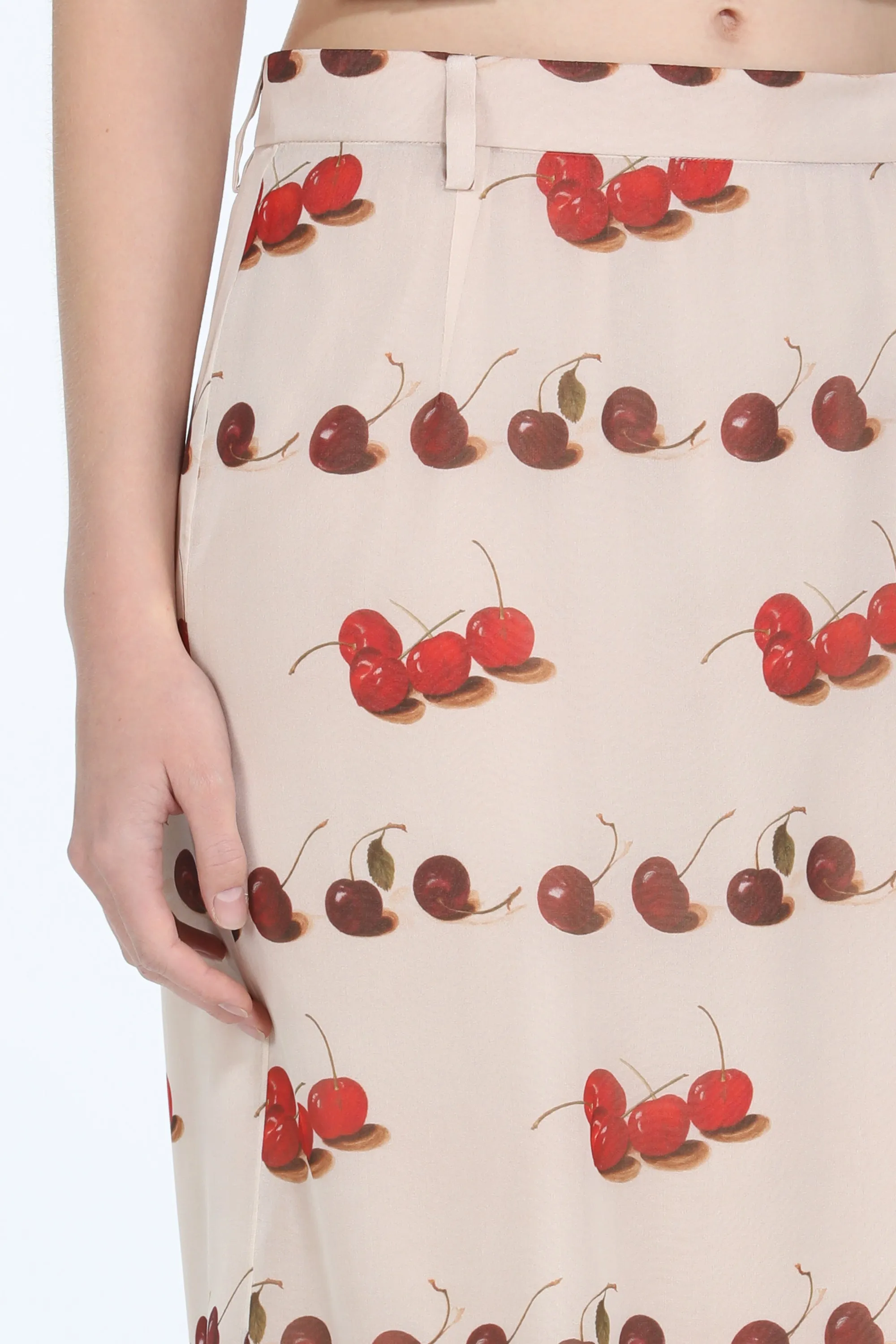 Gonna midi in seta con stampa sold by No. 21 product image thumbnail 5