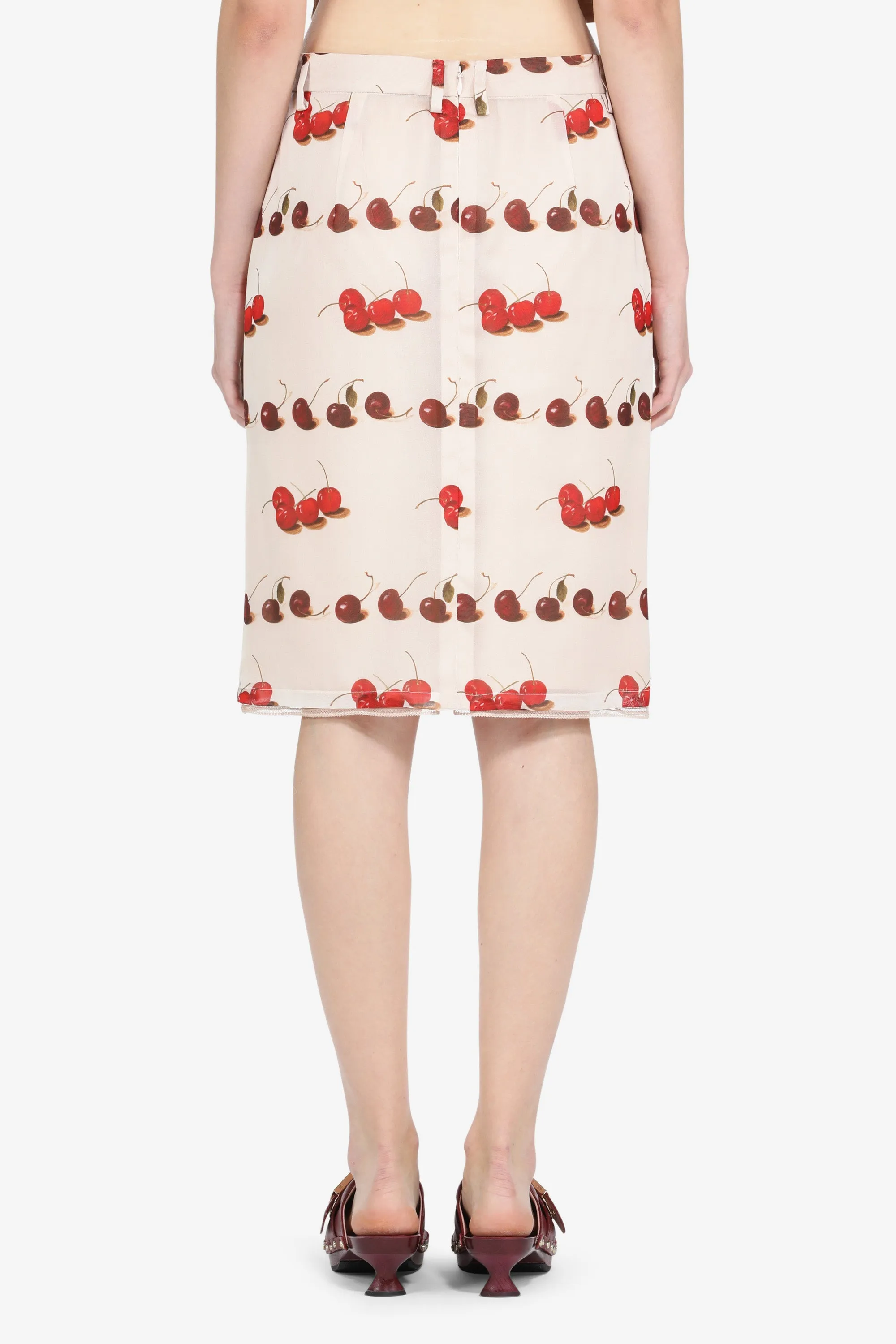 Gonna midi in seta con stampa sold by No. 21 product image thumbnail 2