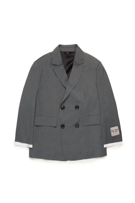Blazer Doppiopetto con Logo sold by No. 21