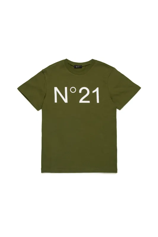 T-shirt in Cotone con Logo made by No. 21