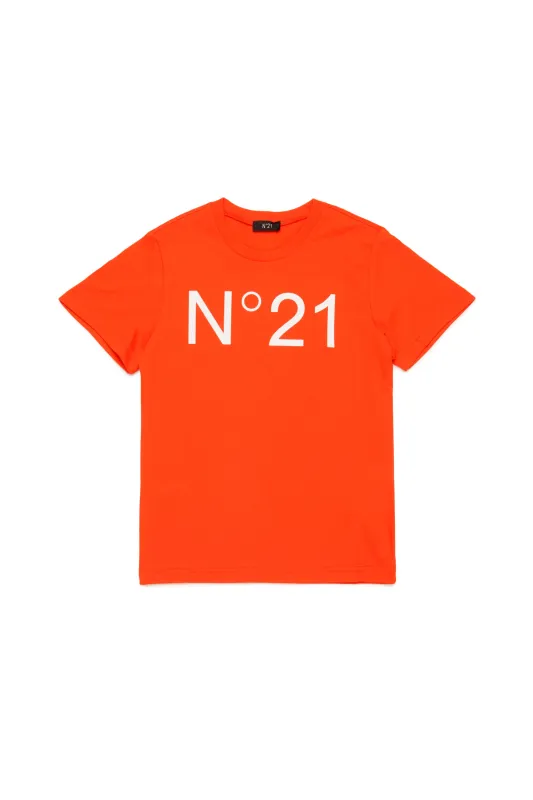 T-shirt in Cotone con Logo made by No. 21