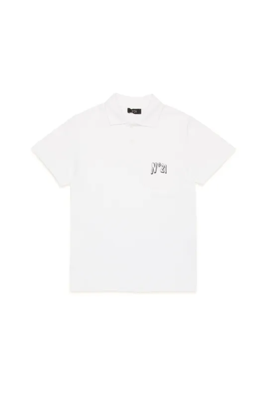 Polo in Cotone con Logo sold by No. 21