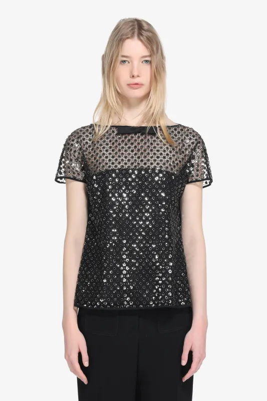 Top in Rete con Paillettes sold by No. 21