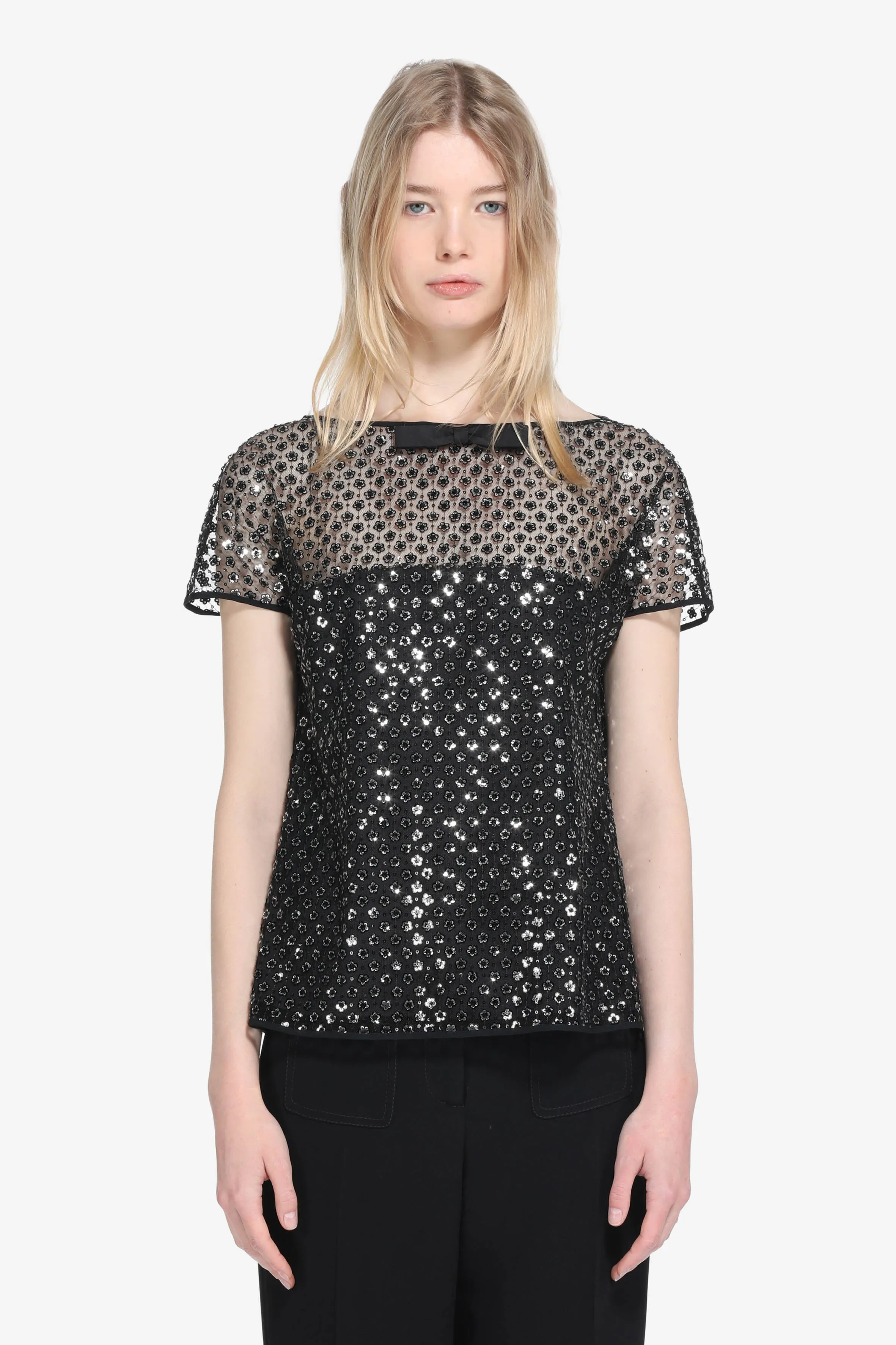 Top in Rete con Paillettes sold by No. 21