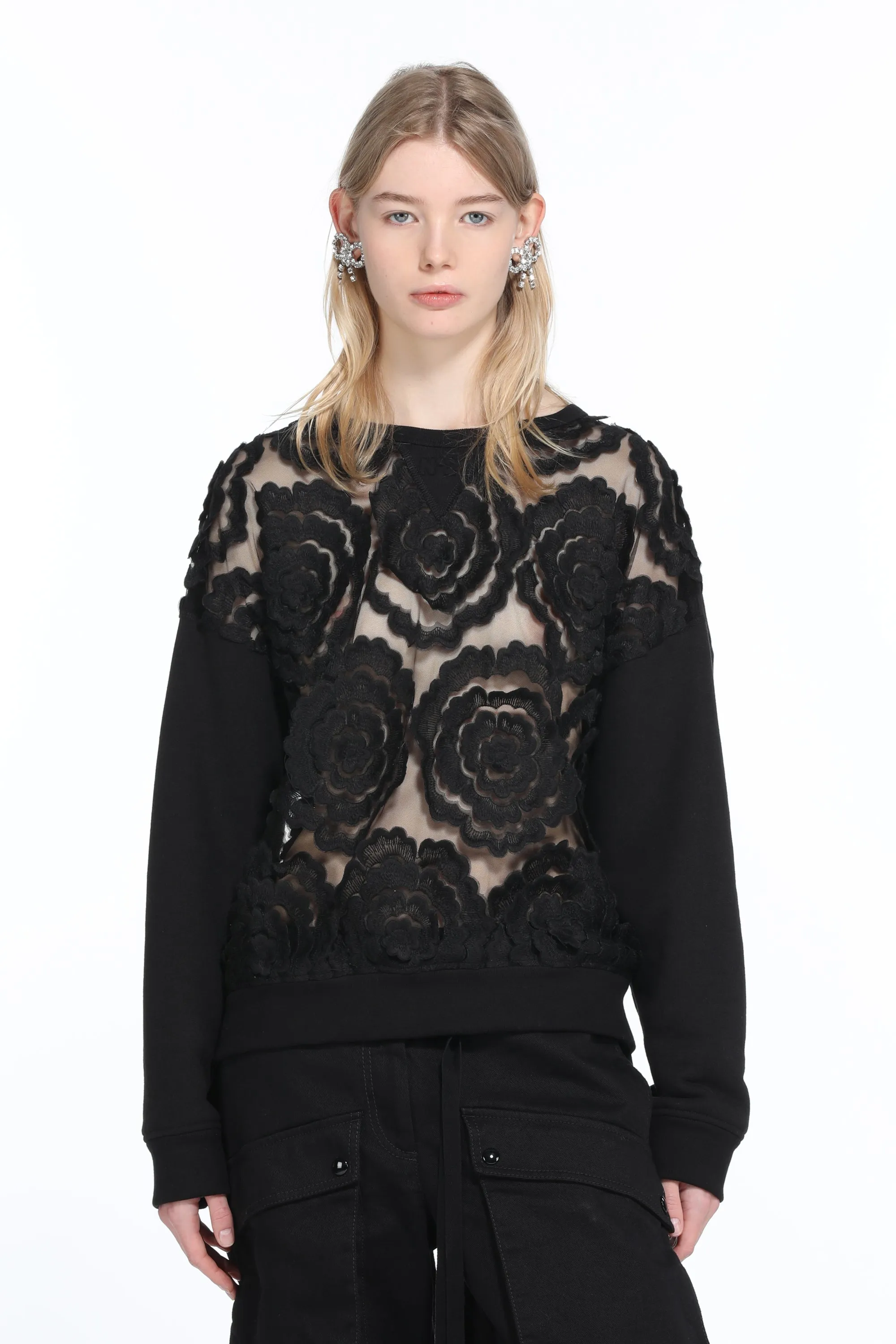 Felpa con Applicazioni Floreali sold by No. 21