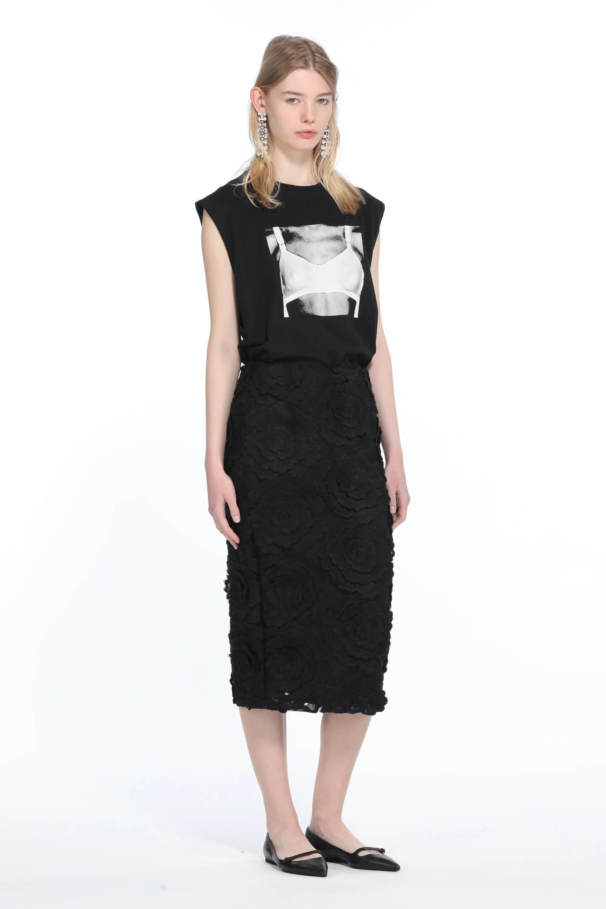 Gonna in Rete con Applicazioni Floreali sold by No. 21 product image thumbnail 4