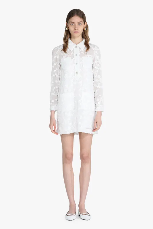 Chemisier in pizzo semitrasparente sold by No. 21