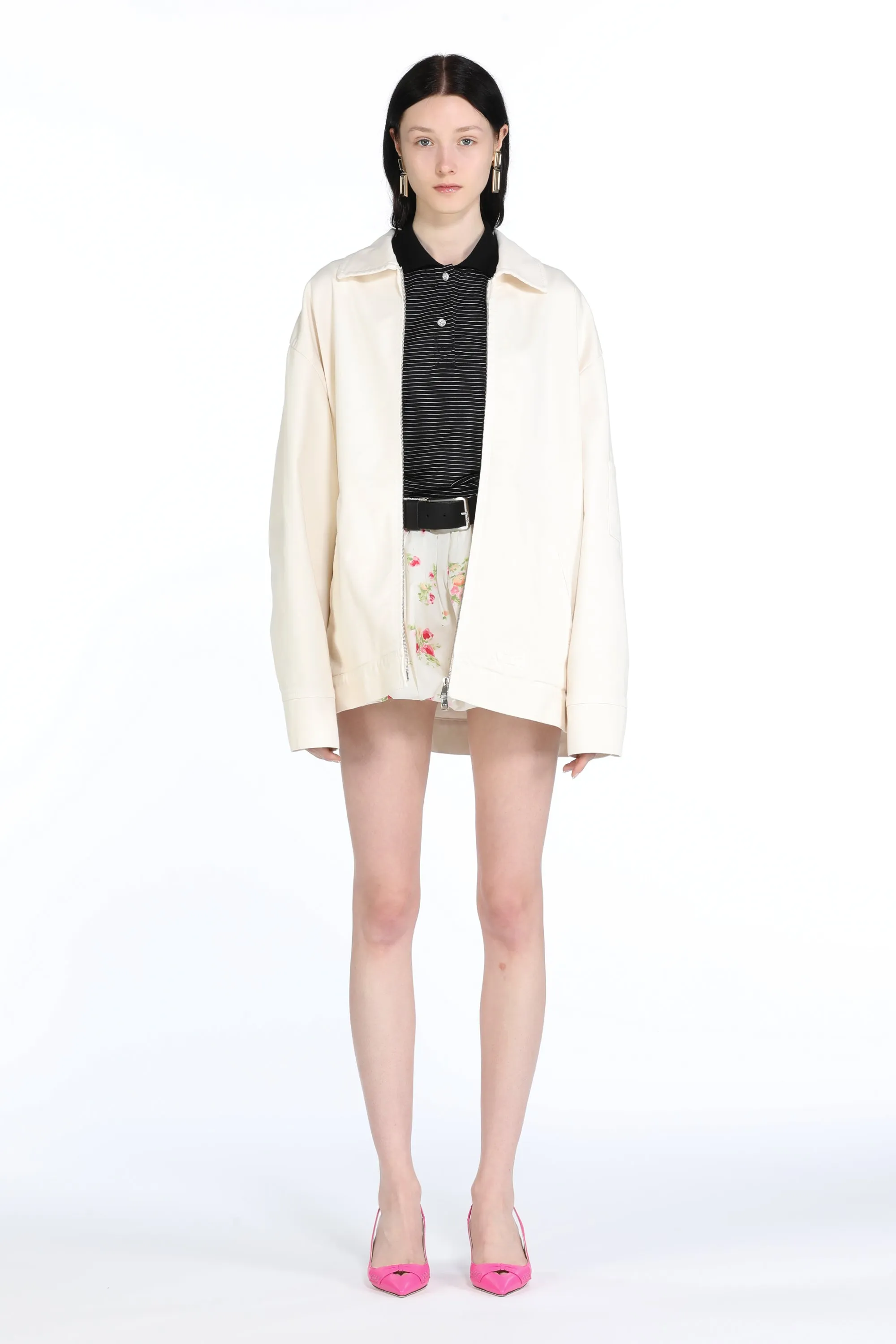 Minigonna in cotone con motivo floreale sold by No. 21 product image thumbnail 4