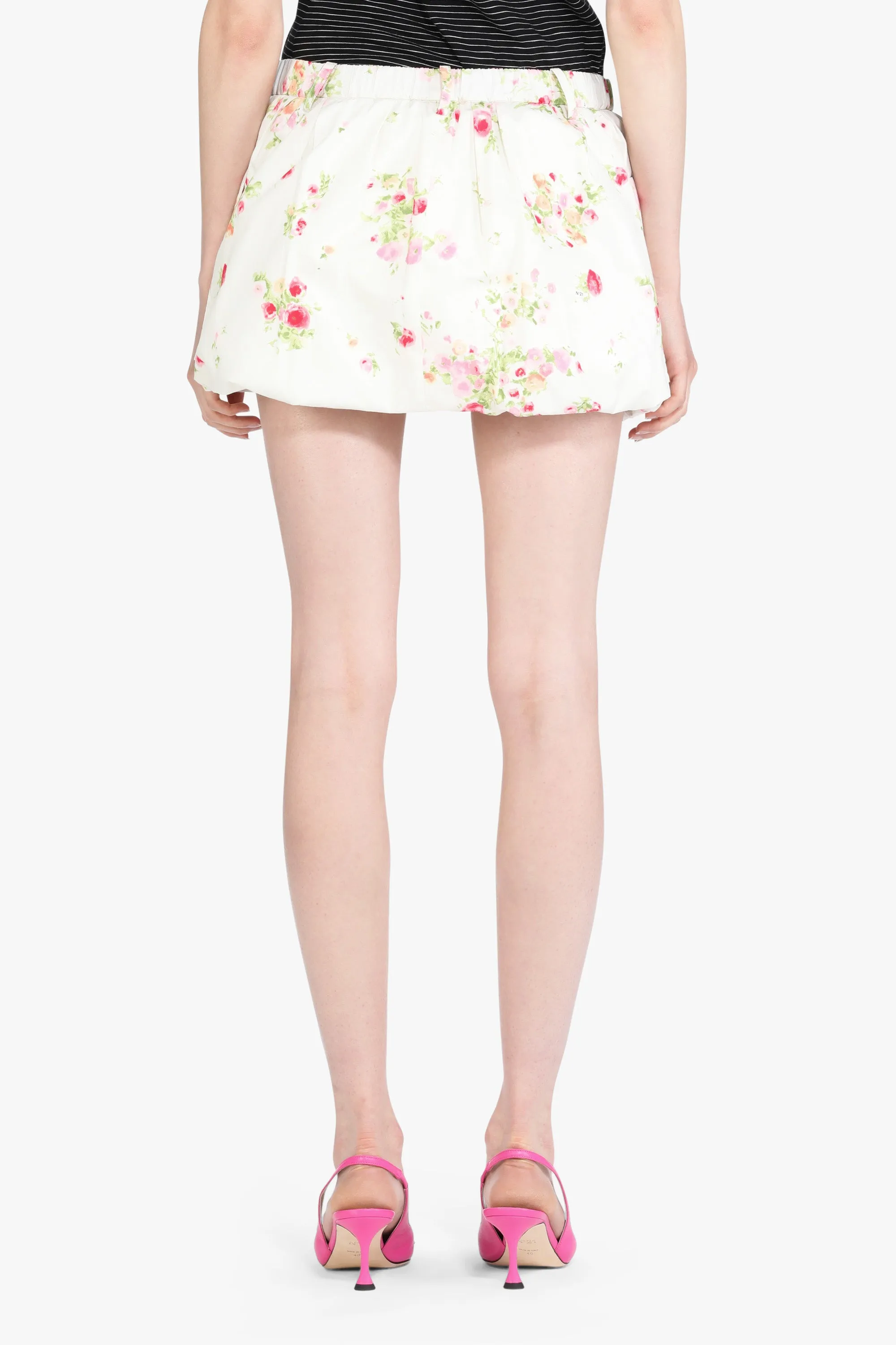 Minigonna in cotone con motivo floreale sold by No. 21 product image thumbnail 2