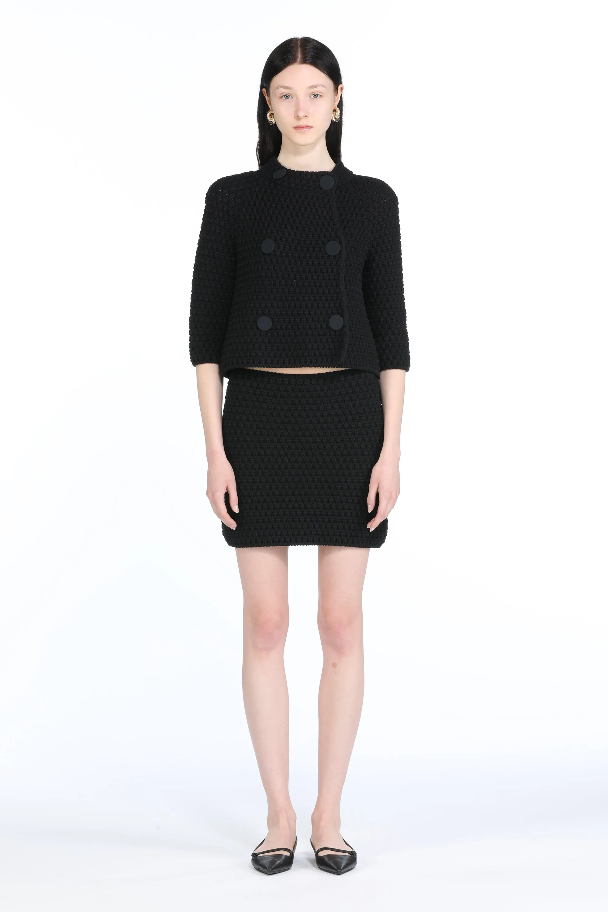 Giacca cropped in maglia sold by No. 21 product image thumbnail 4