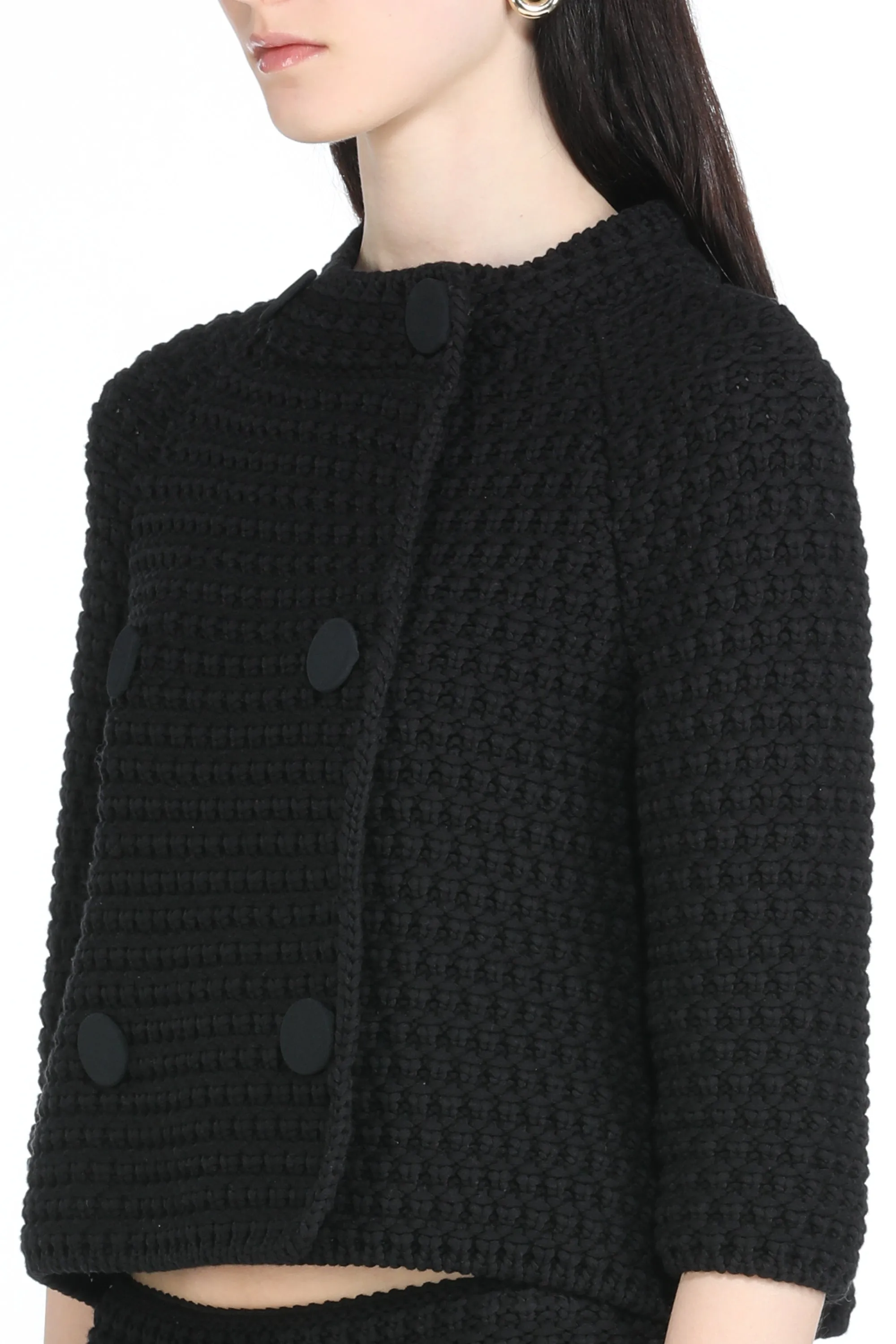 Giacca cropped in maglia sold by No. 21 product image thumbnail 5