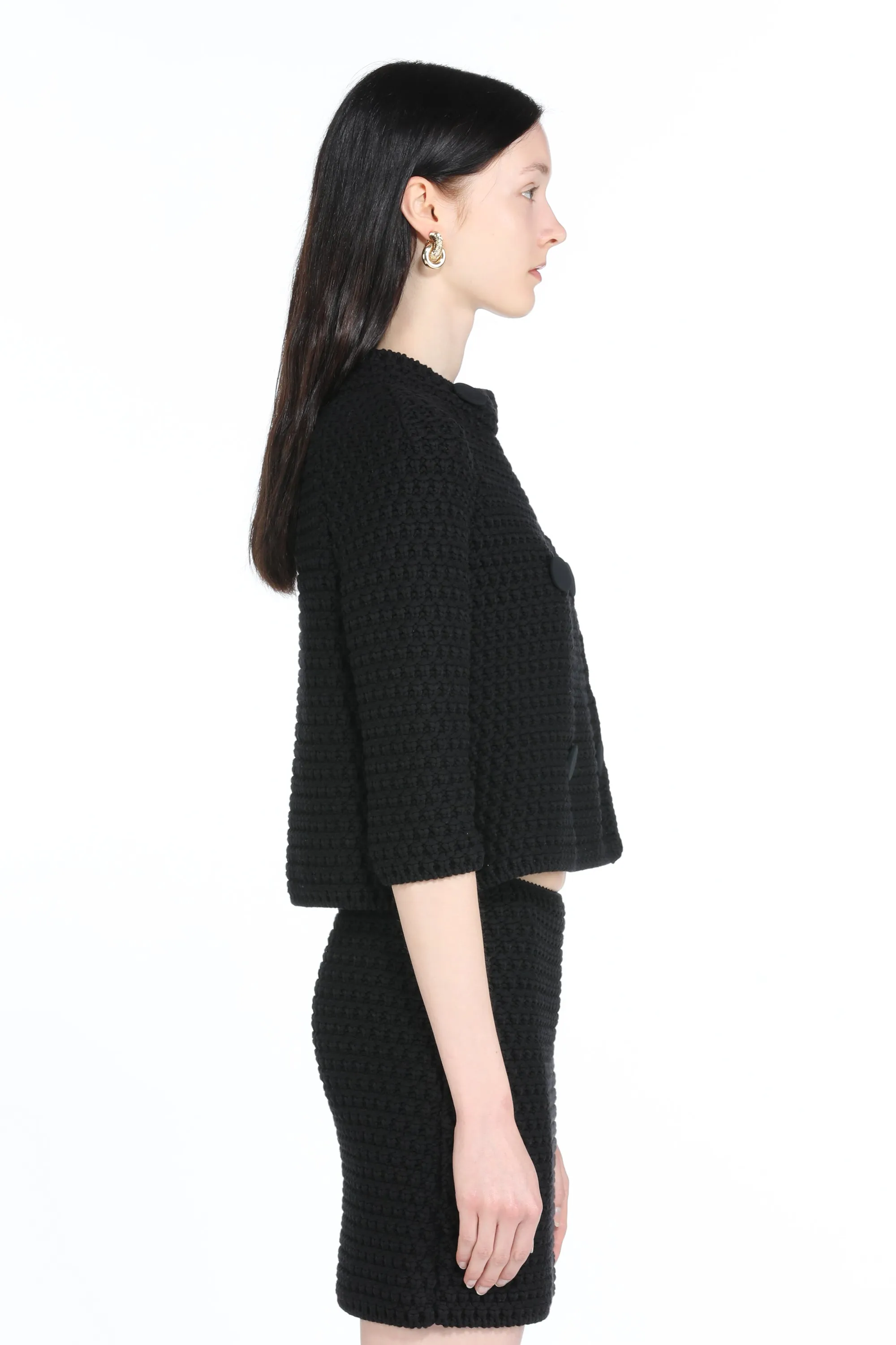Giacca cropped in maglia sold by No. 21 product image thumbnail 3