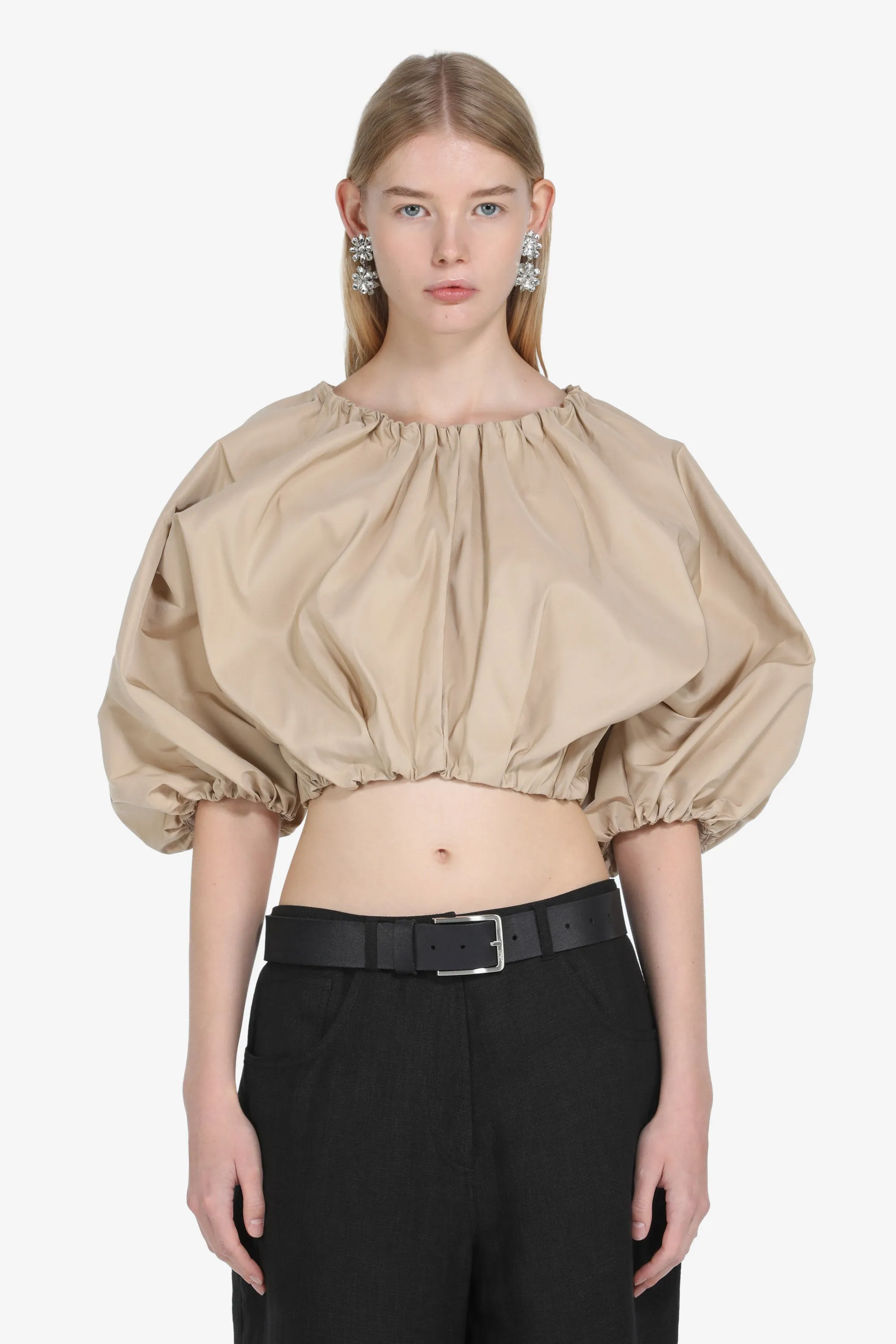 Crop top con maniche a sbuffo sold by No. 21