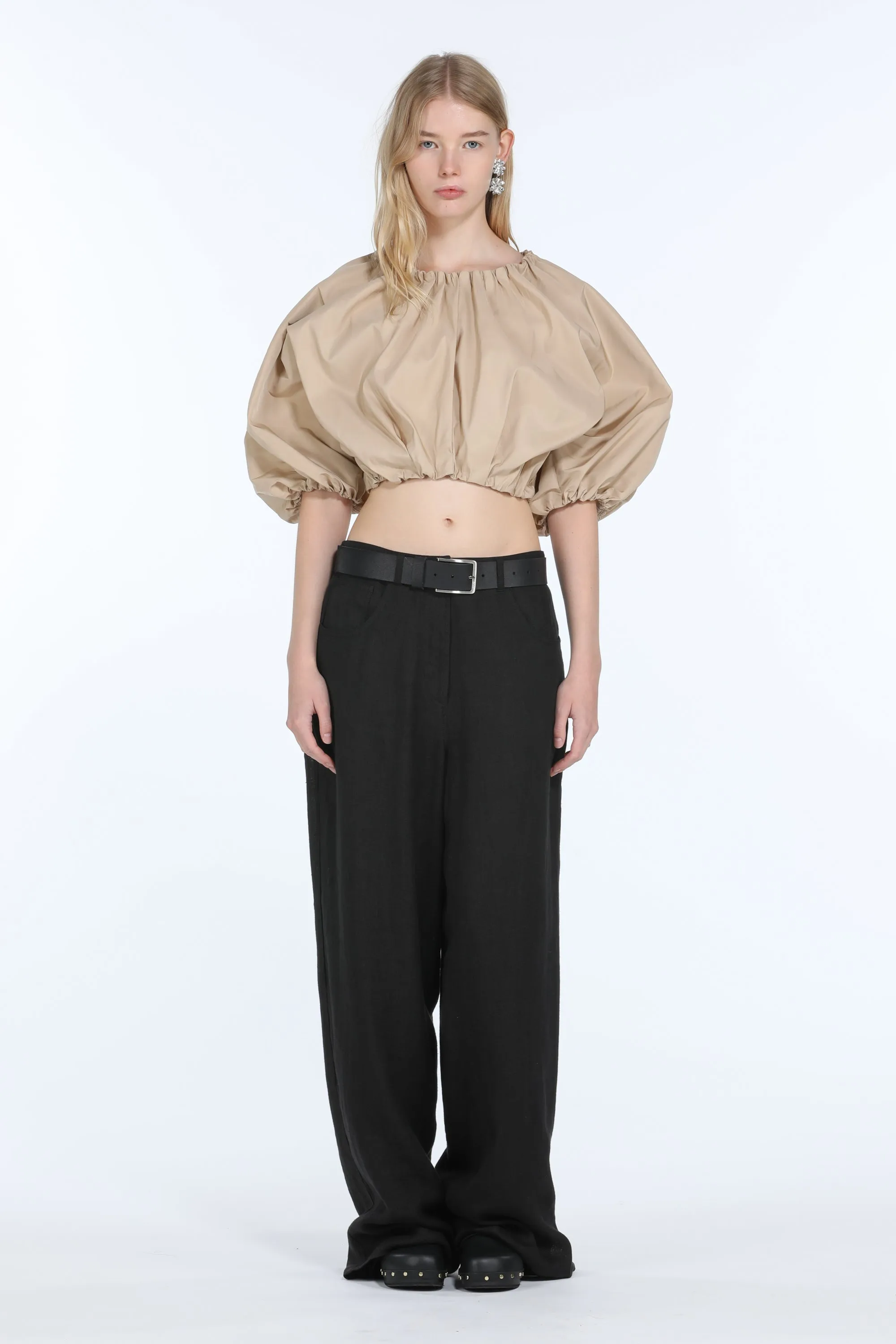 Crop top con maniche a sbuffo sold by No. 21 product image thumbnail 4