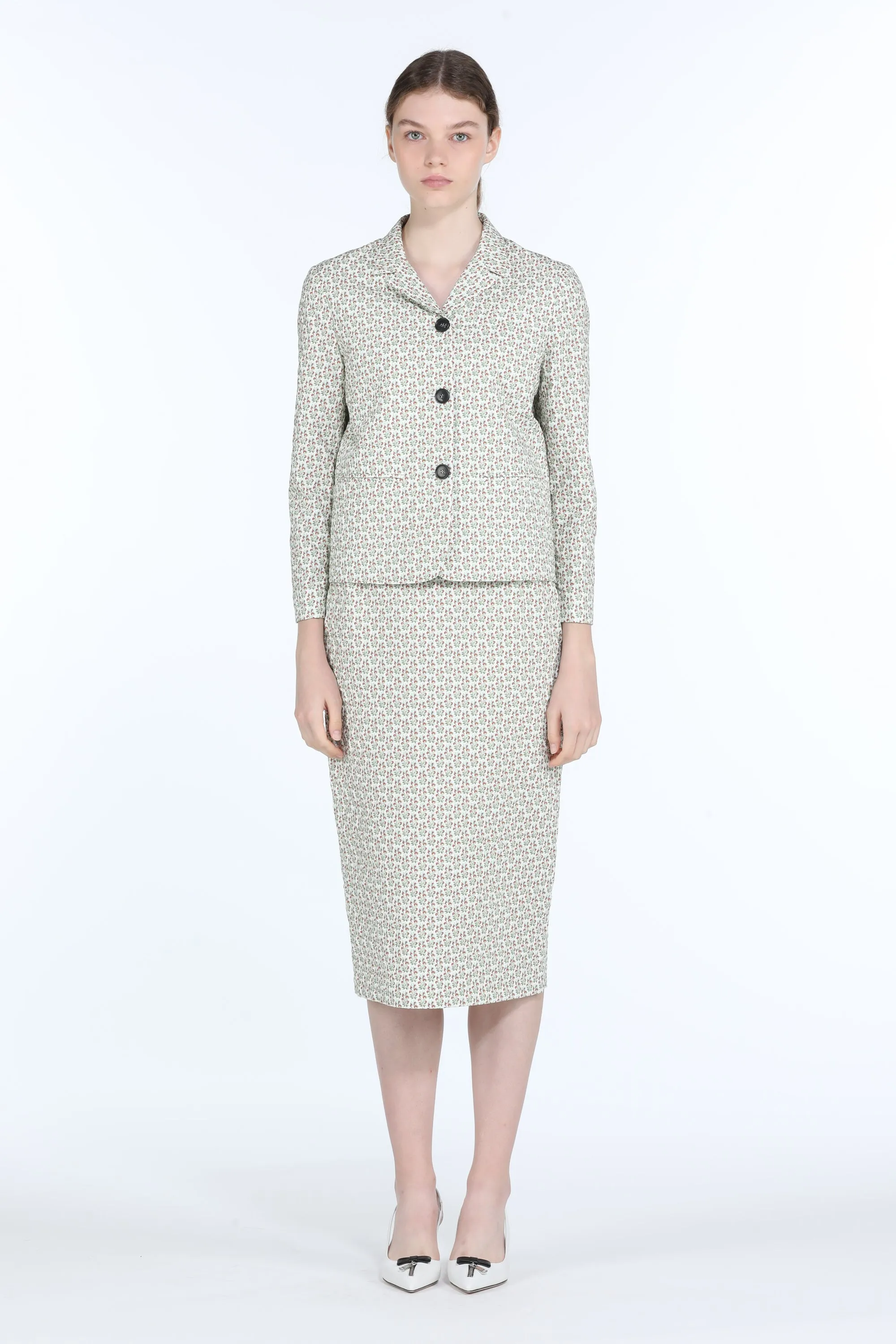 Gonna midi con motivo floreale sold by No. 21 product image thumbnail 4