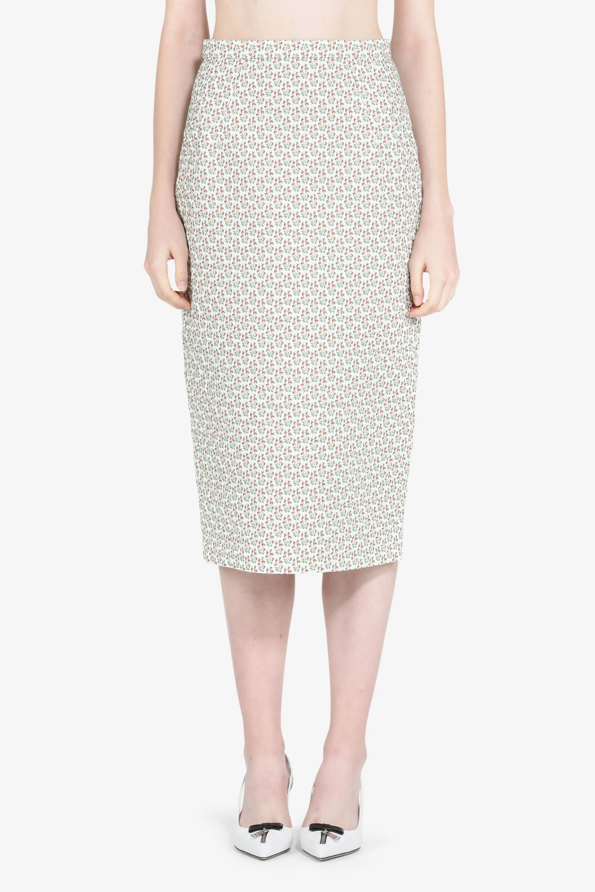 Gonna midi con motivo floreale sold by No. 21