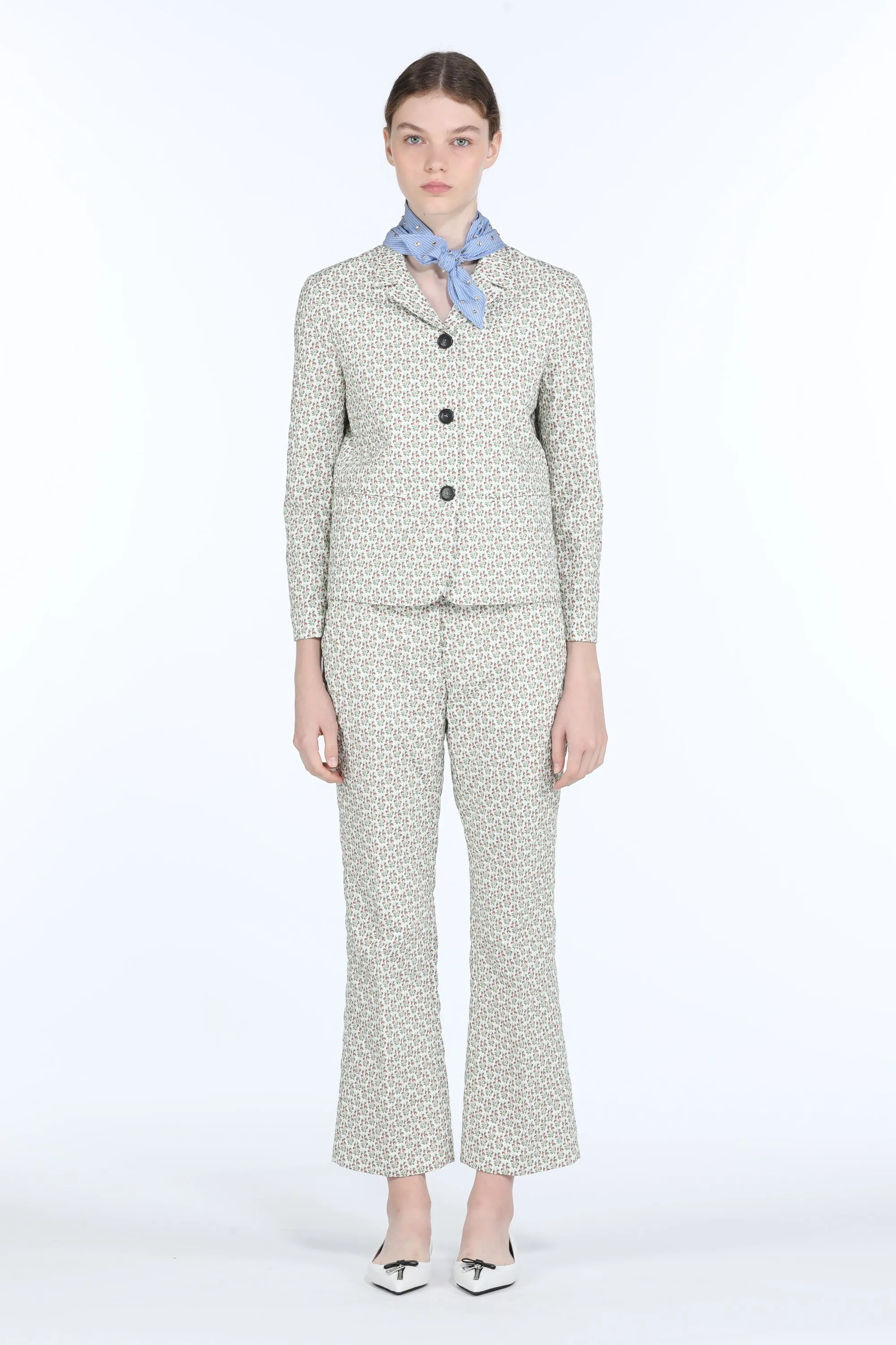 Pantaloni svasati cropped con stampa sold by No. 21 product image thumbnail 4