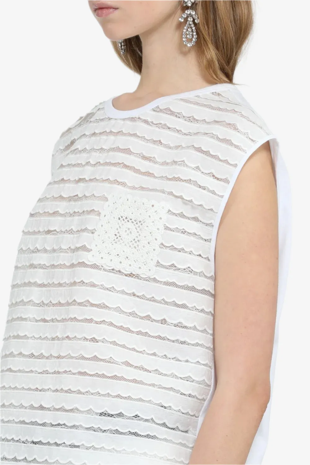 Top semi trasparente in pizzo sold by No. 21 product image thumbnail 5