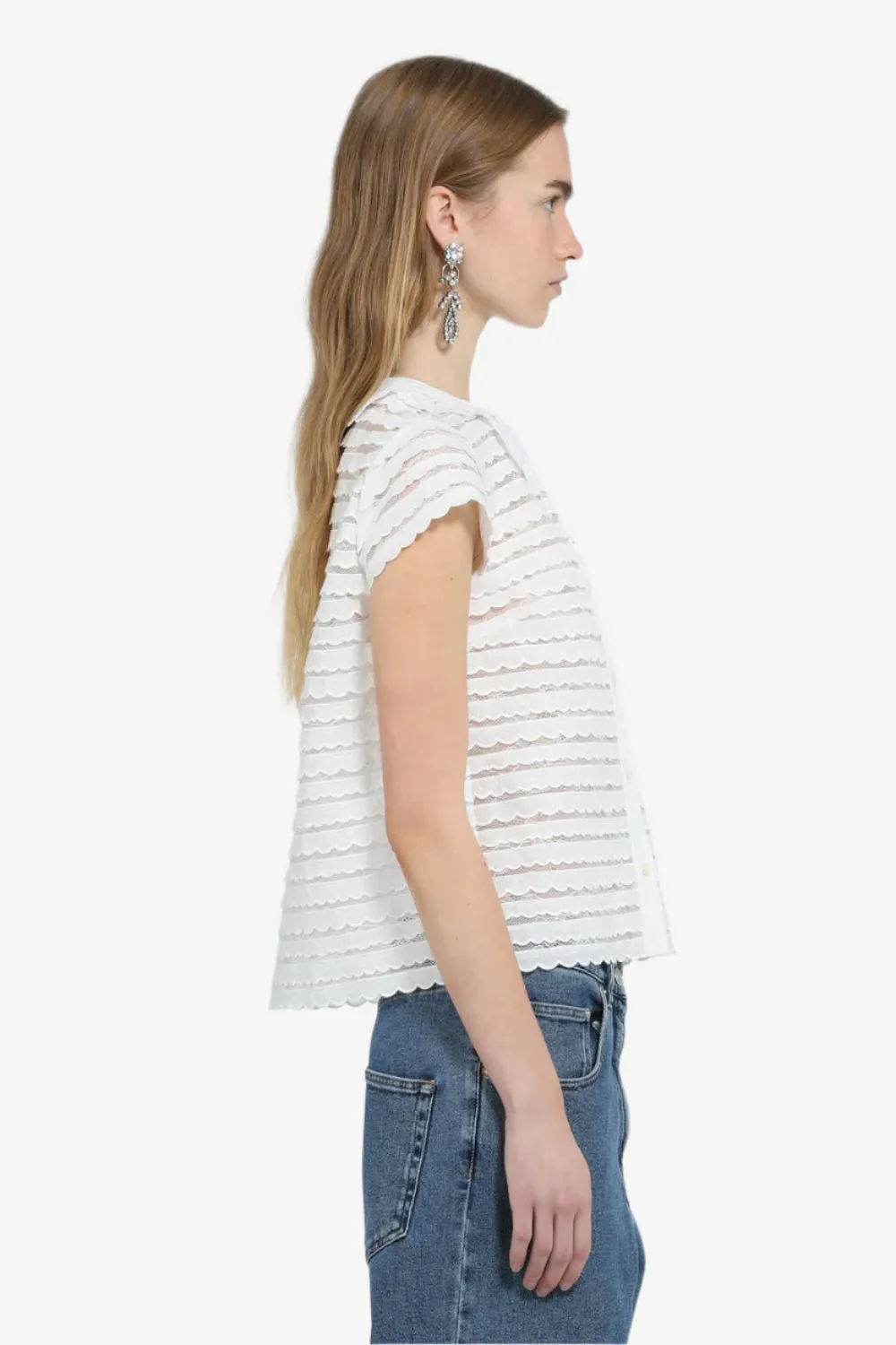 Camicia semi trasparente in pizzo sold by No. 21 product image thumbnail 3