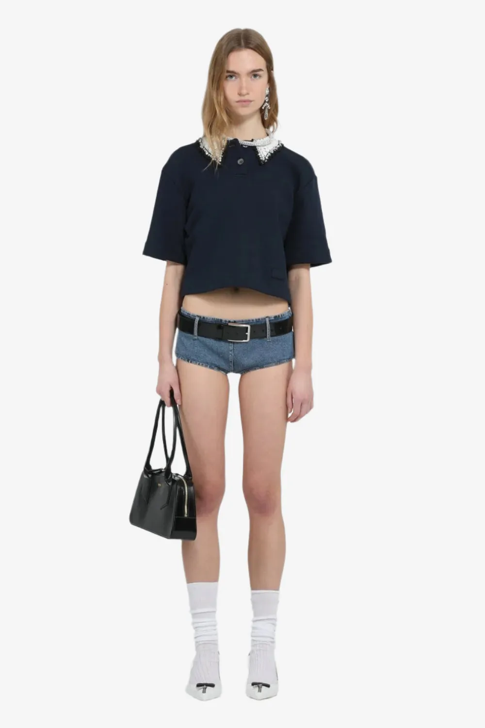 Polo corta con colletto ricamato sold by No. 21 product image thumbnail 4