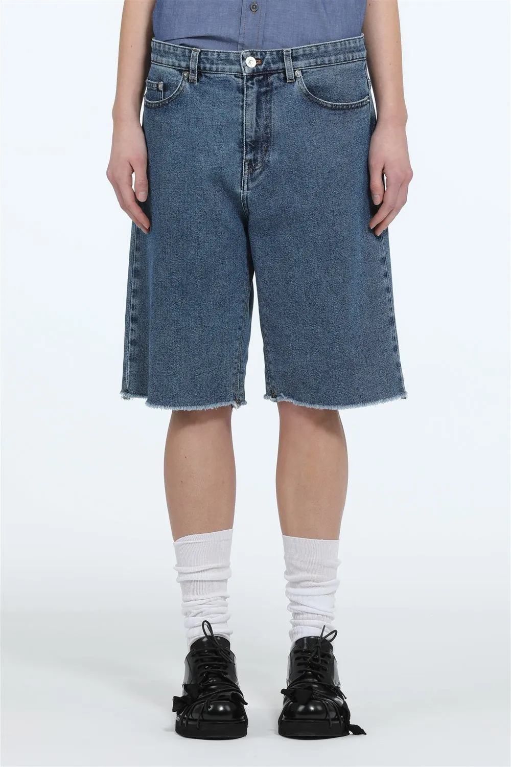 Bermuda in denim sold by No. 21