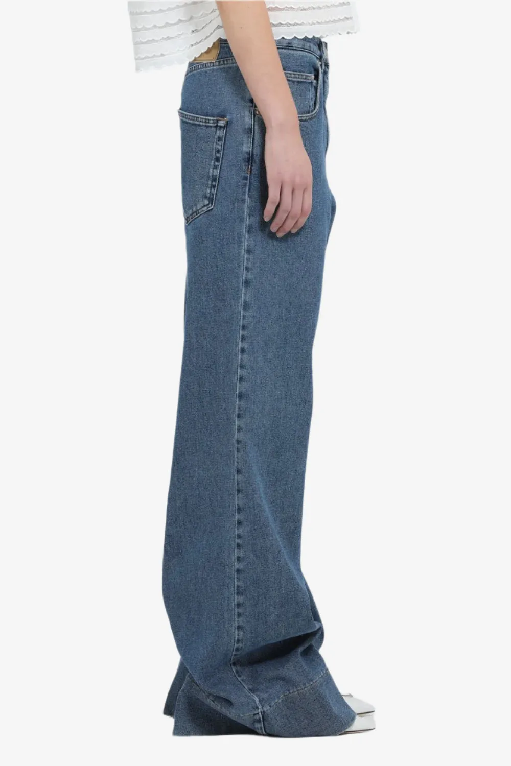 Pantalone in denim relaxed fit sold by No. 21 product image thumbnail 3