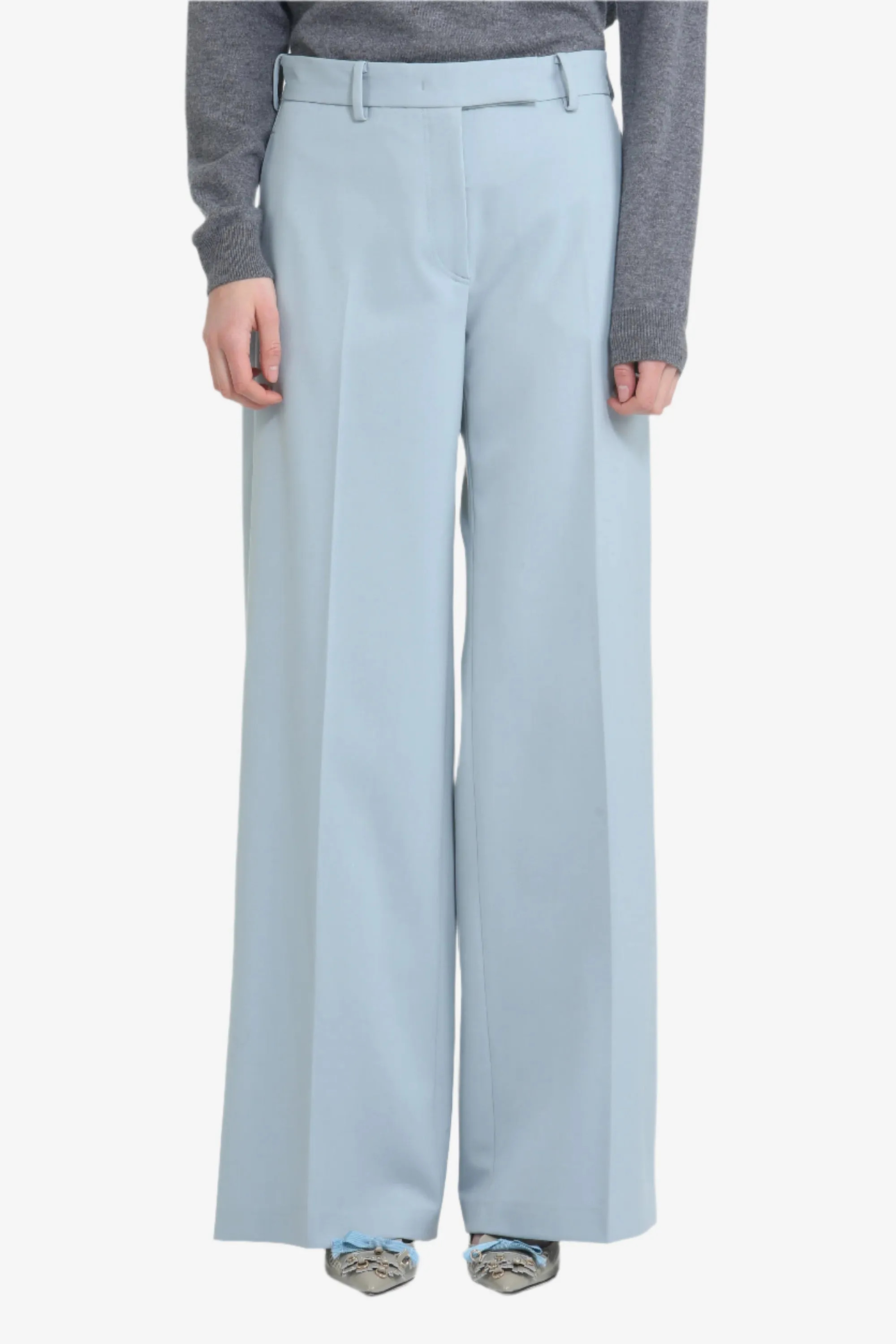 Pantalone palazzo con passanti sold by No. 21