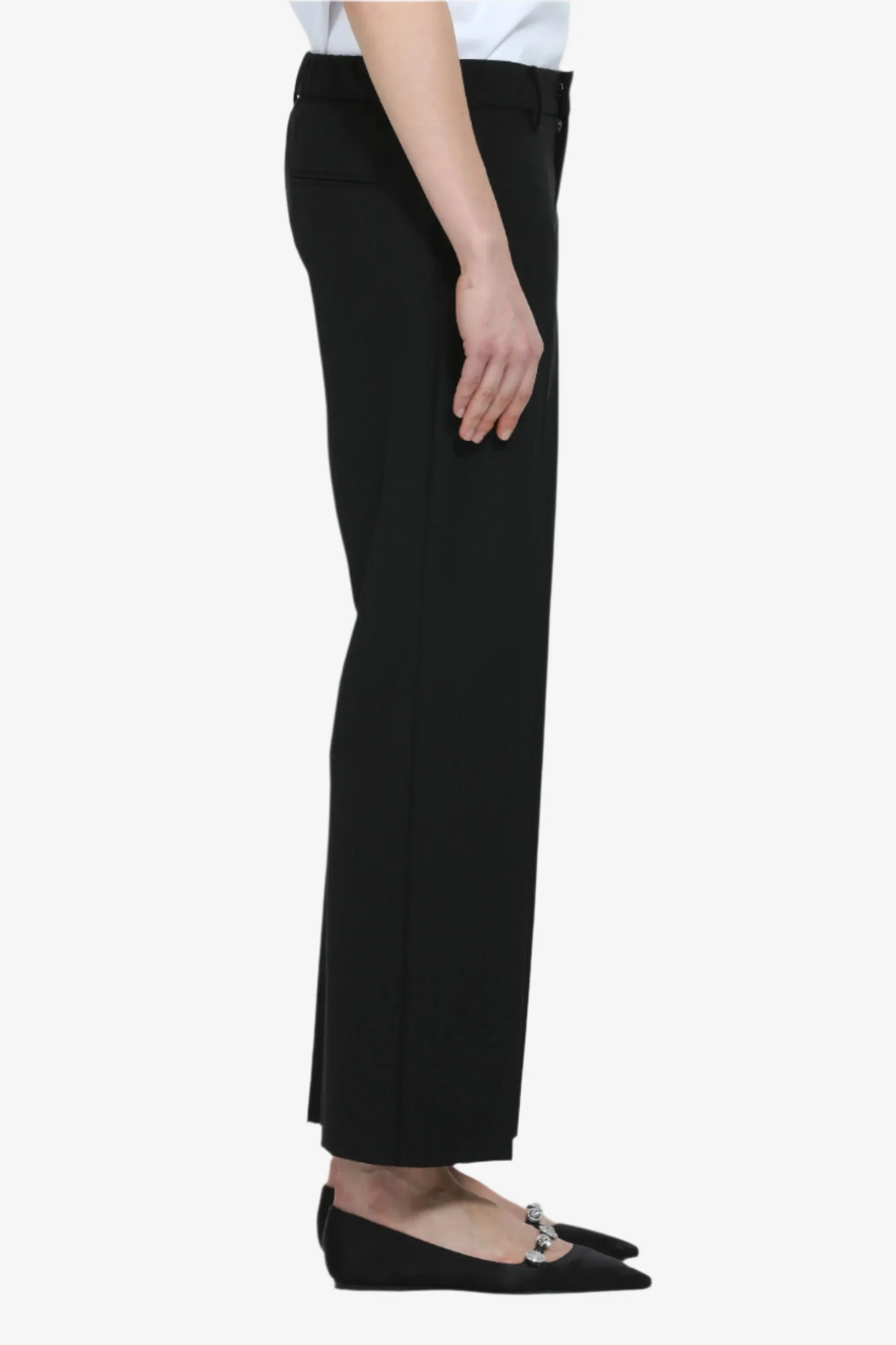 Pantalone straight fit rigato alla caviglia sold by No. 21 product image thumbnail 3