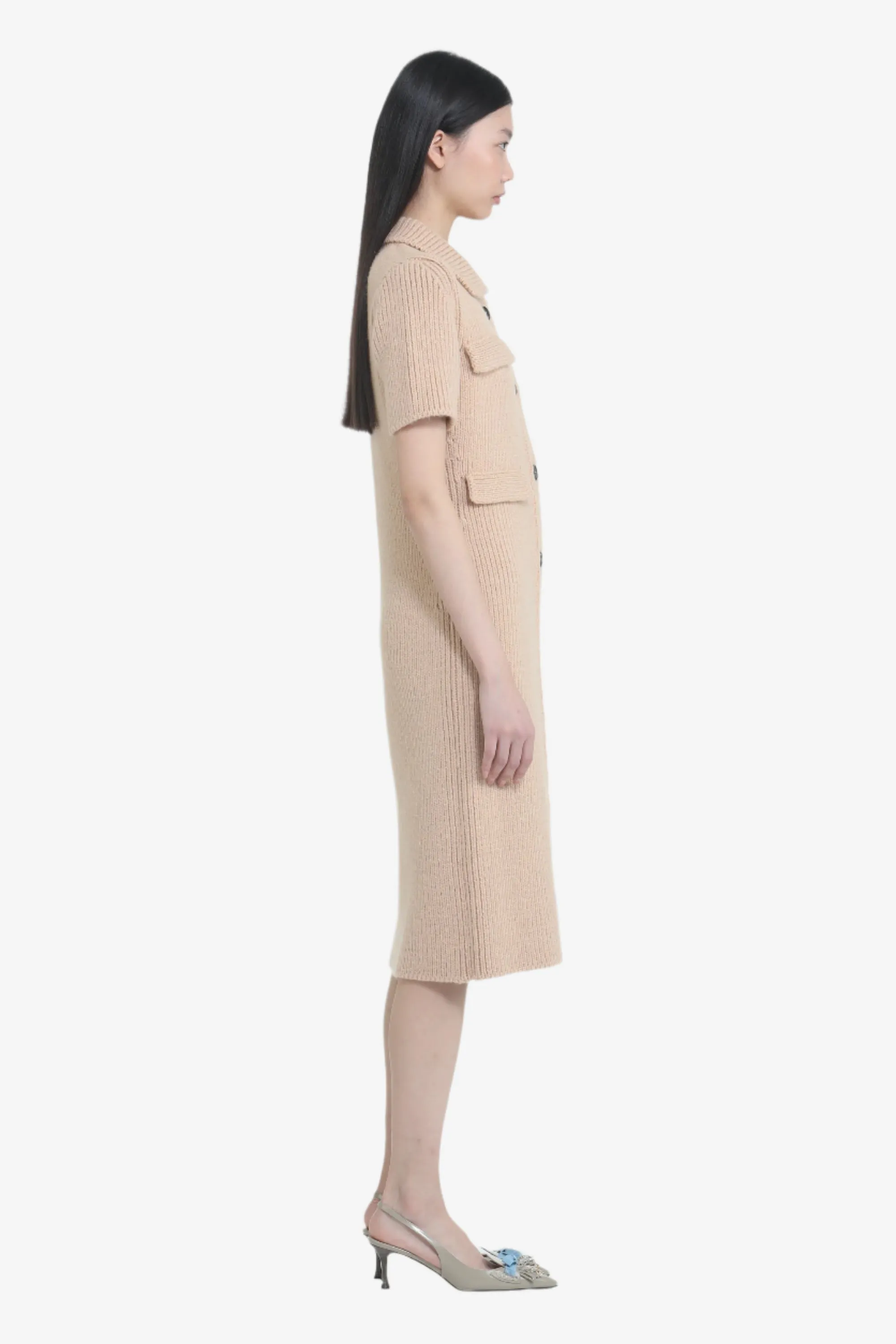 Abito in maglia maniche corte con colletto sold by No. 21 product image thumbnail 3