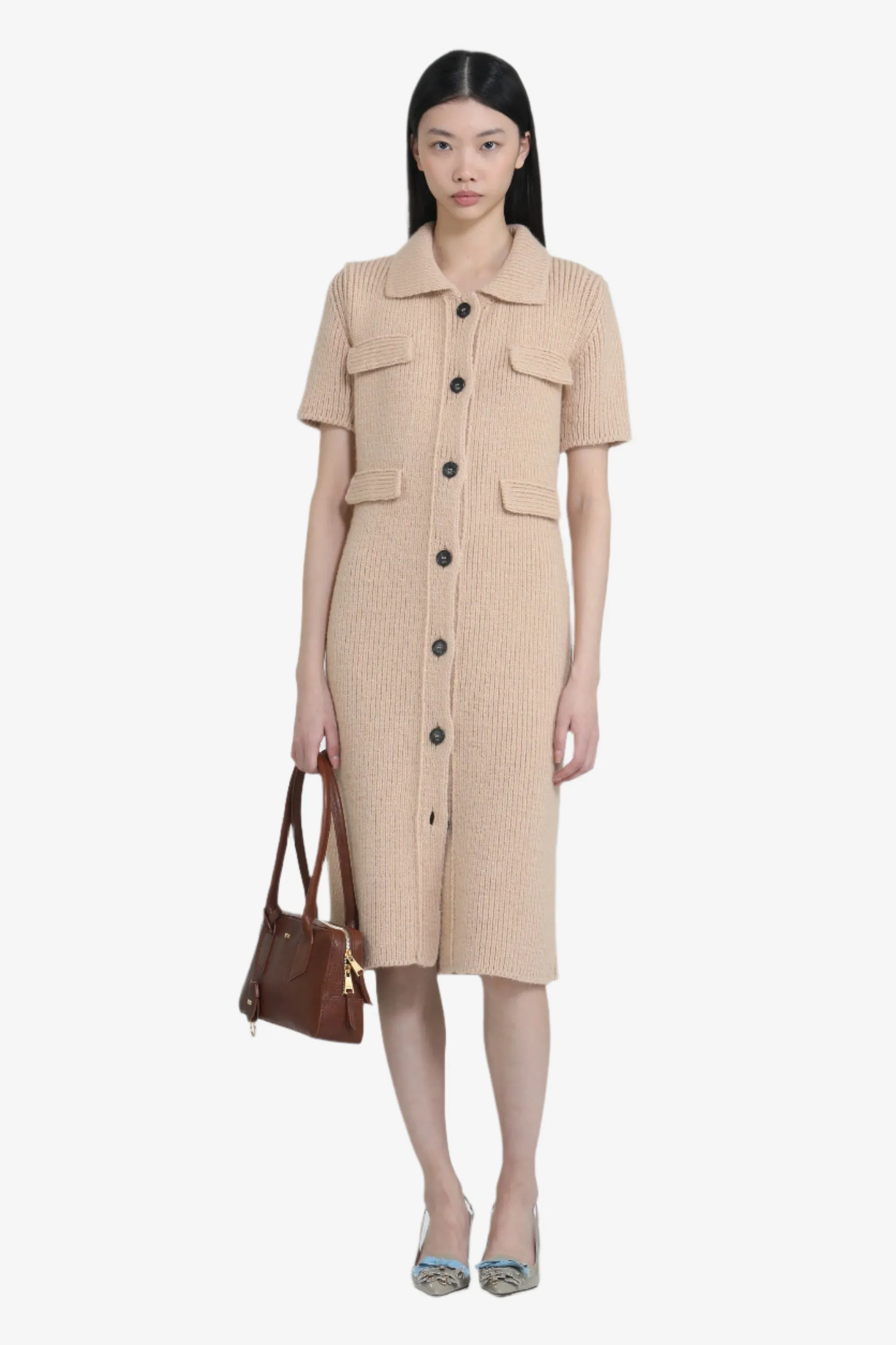 Abito in maglia maniche corte con colletto sold by No. 21 product image thumbnail 4