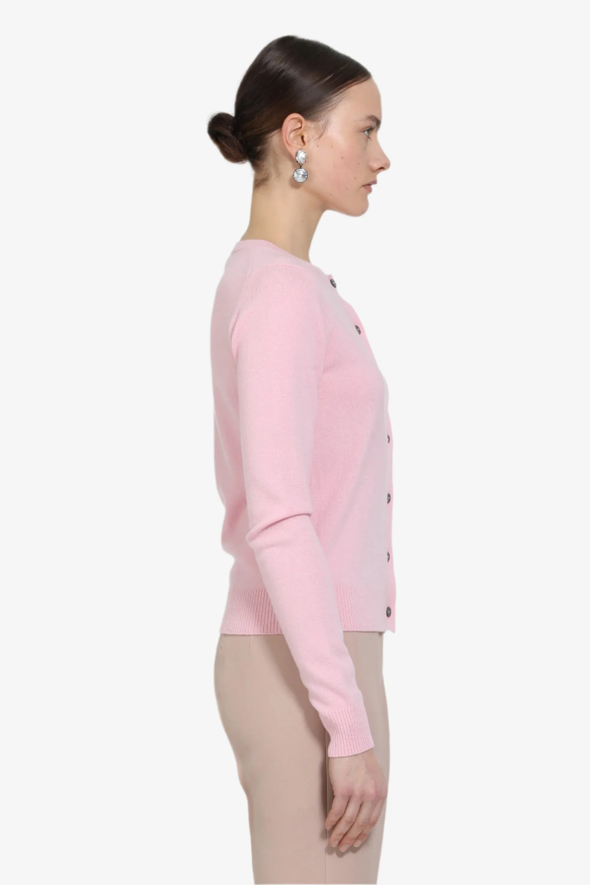 Cardigan girocollo con logo sold by No. 21 product image thumbnail 3