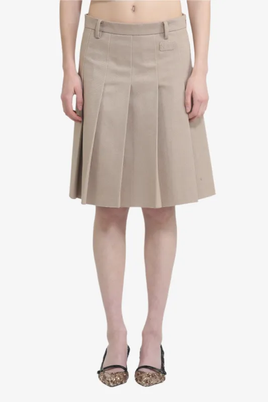 Gonna a pieghe con passanti sold by No. 21